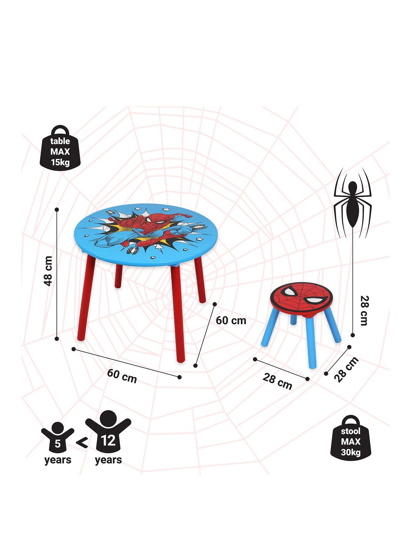 Image 3 of 5 of Spiderman Toddler Table and 2 Stool Set