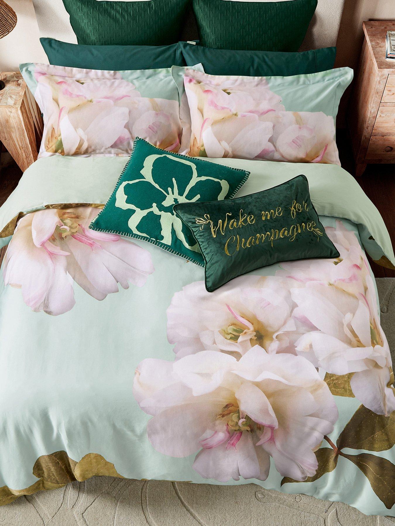  image of ted-baker-gardenia-100-cotton-floral-duvet-set