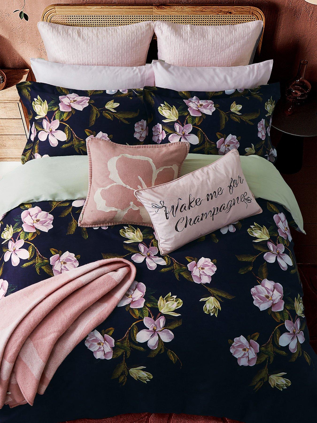  image of ted-baker-opal-floral-100-cotton-sateennbspduvet-cover-set