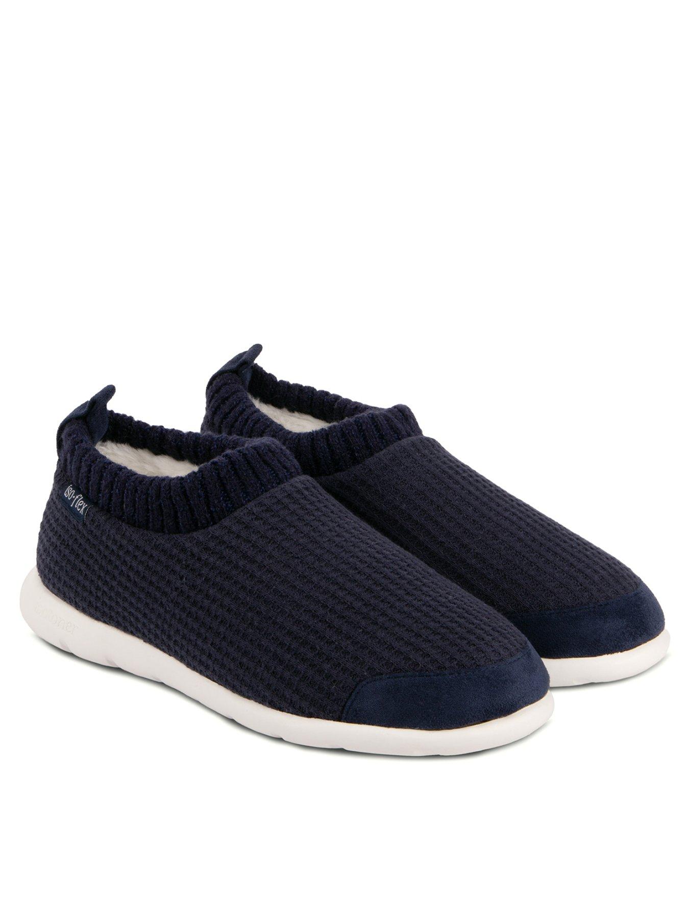 undefined Isotoner Iso-flex Waffle Bootie  &  Memory Foam - Navy
