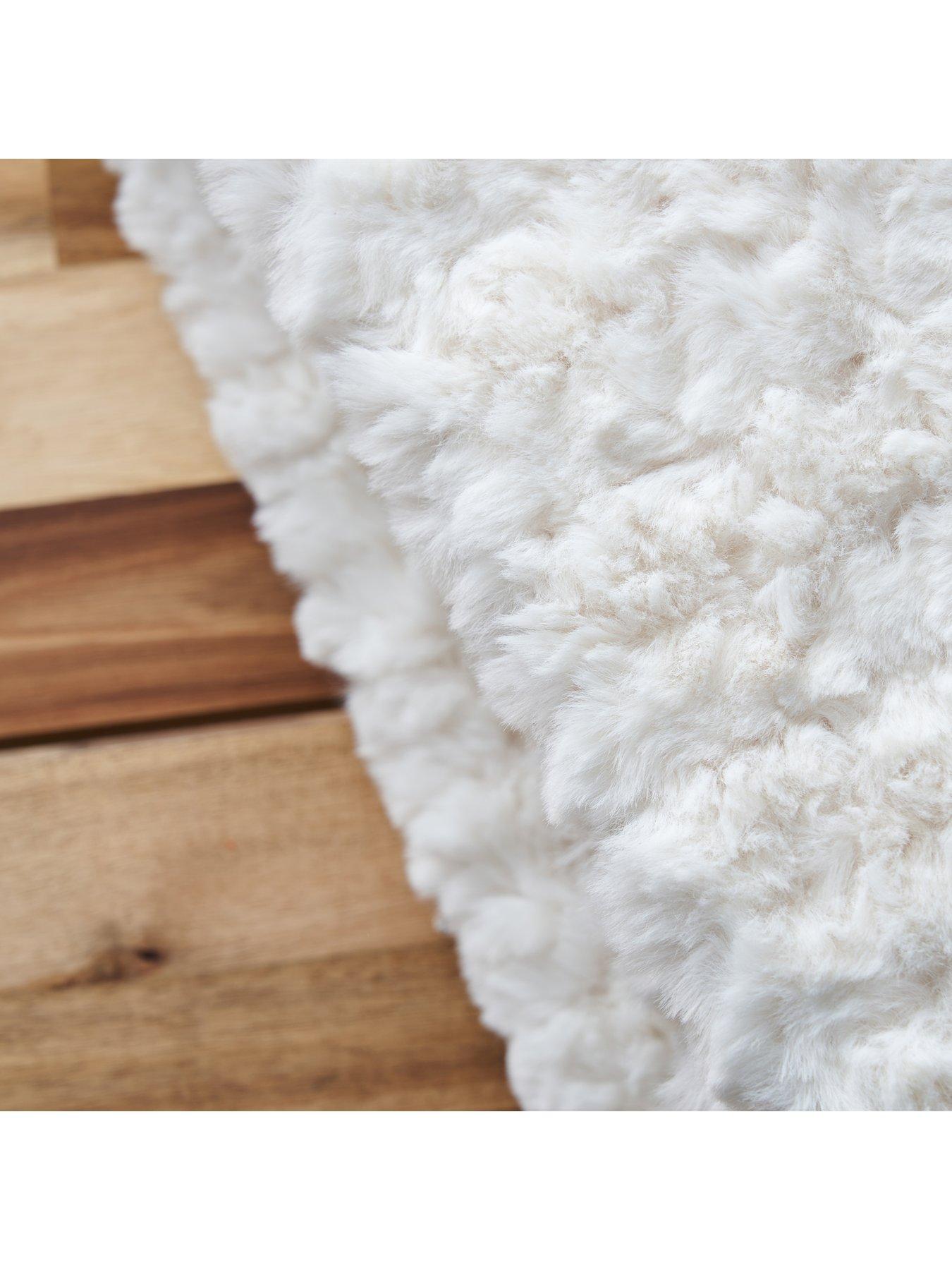  image of very-home-faux-fur-super-soft-throw-cream