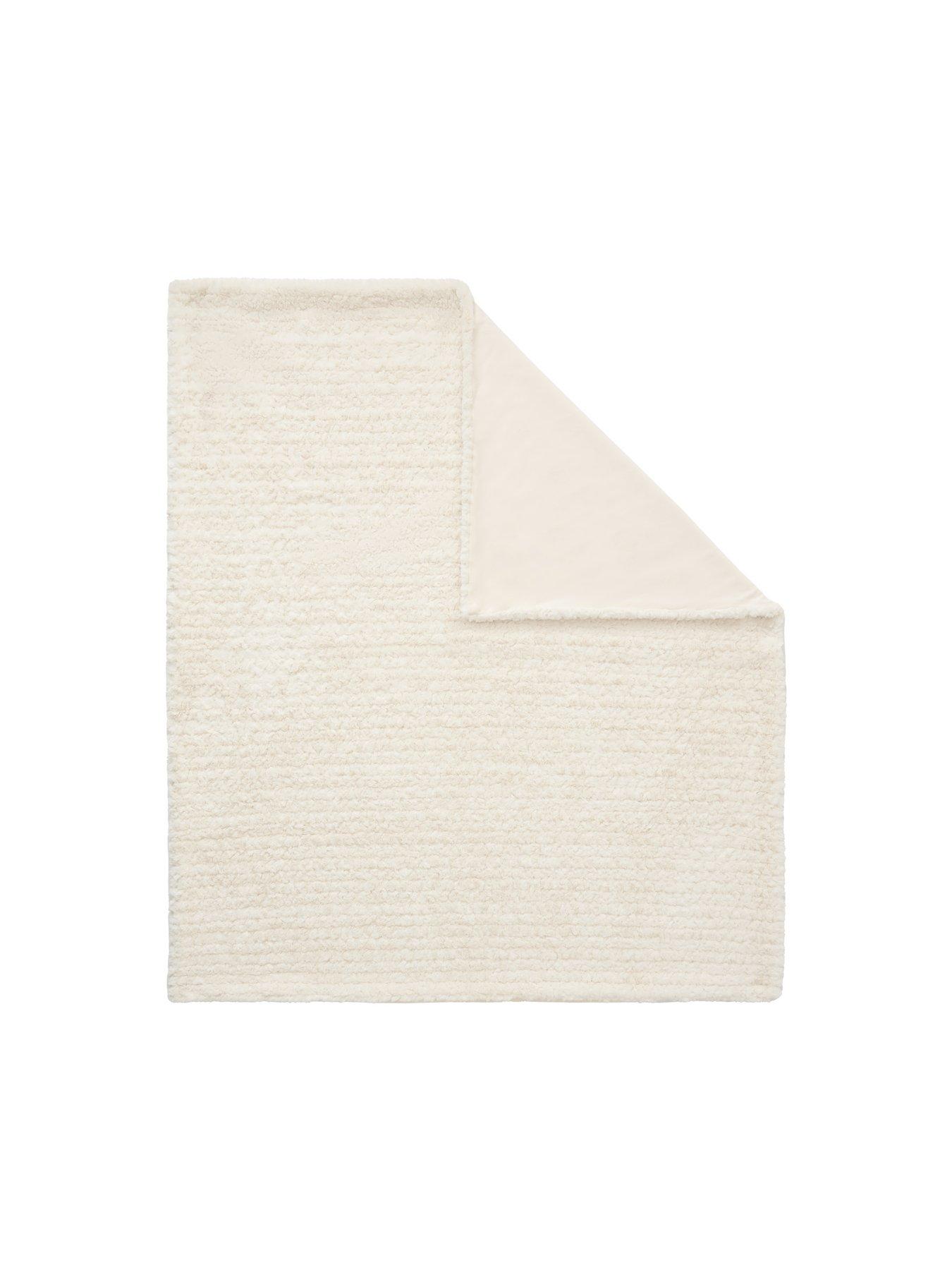  image of very-home-faux-fur-super-soft-throw-cream