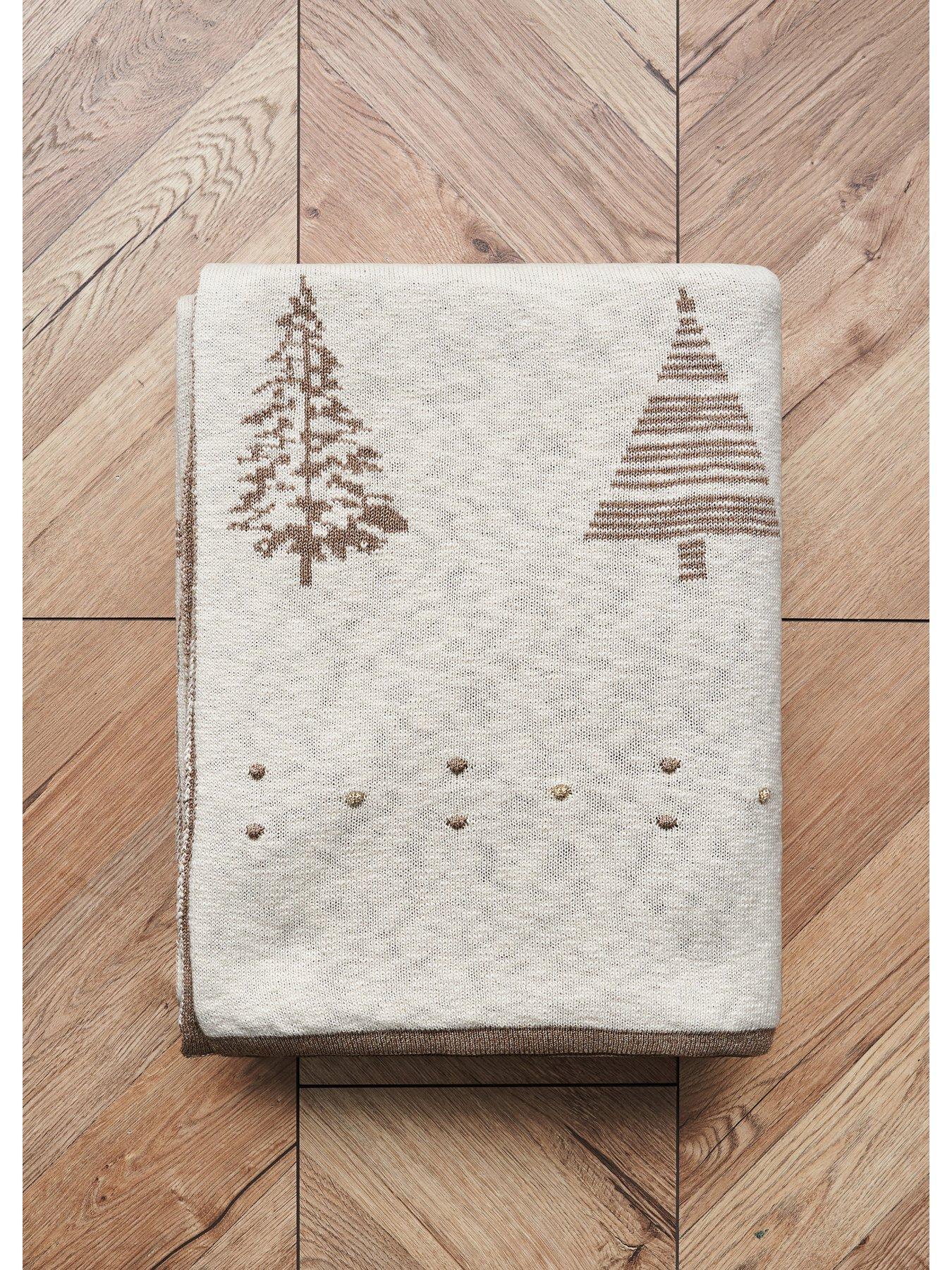Image 1 of 6 of The Very Collection Christmas Tree Throw - Gold
