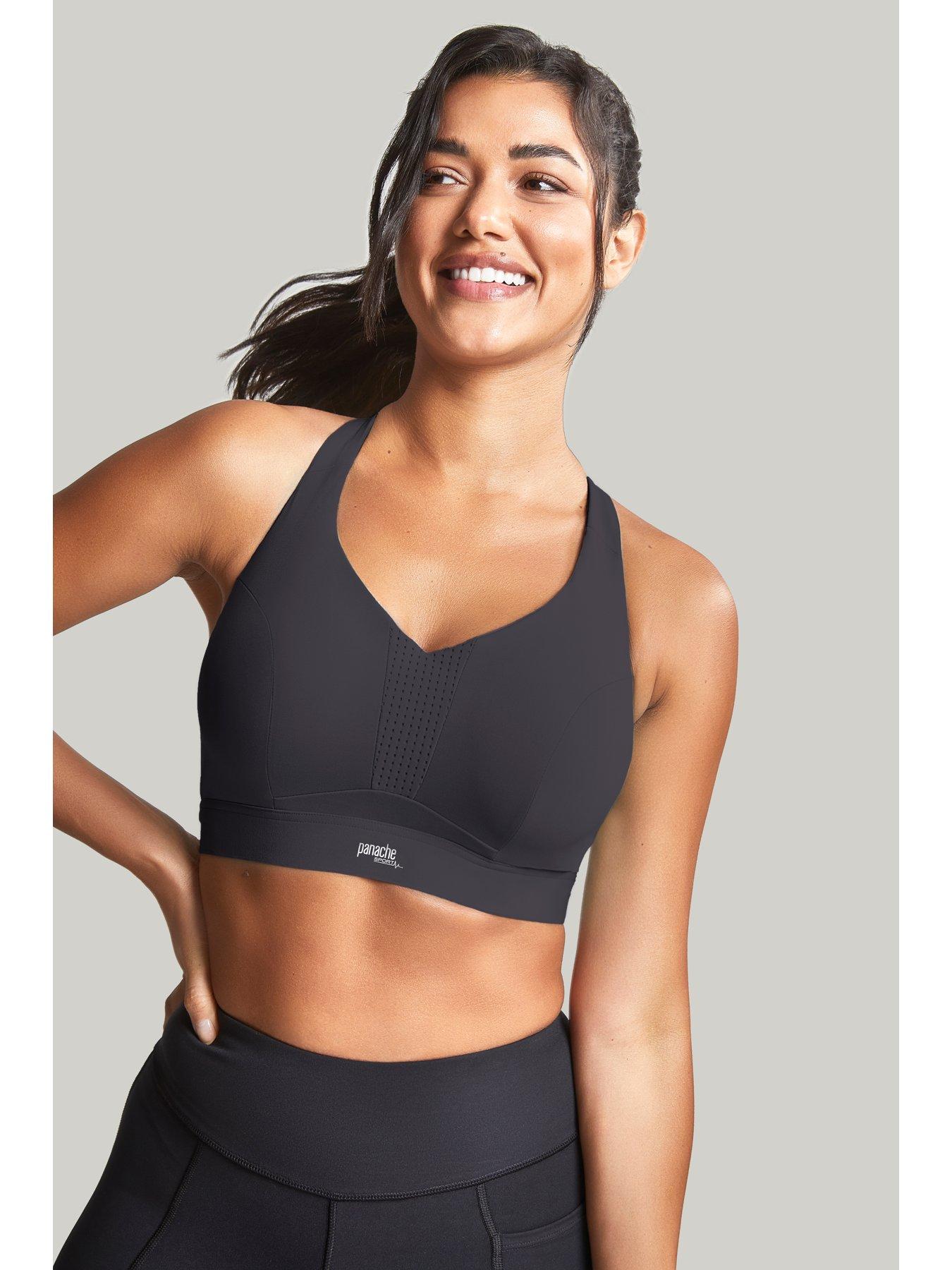 undefined Panache 'Endurance' Wired Non Padded Sport Bra - Black