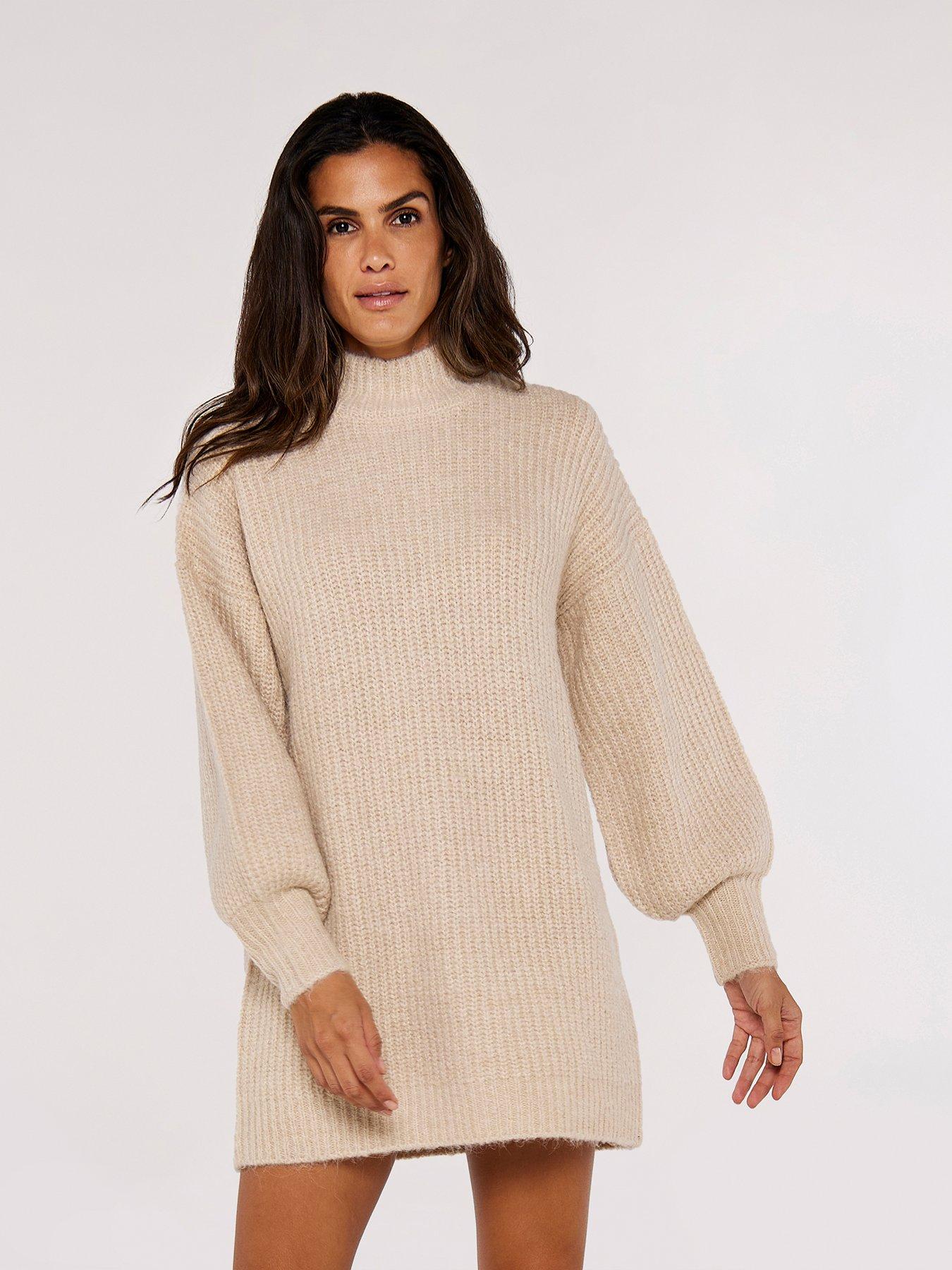 Chunky knitted shop jumper dress