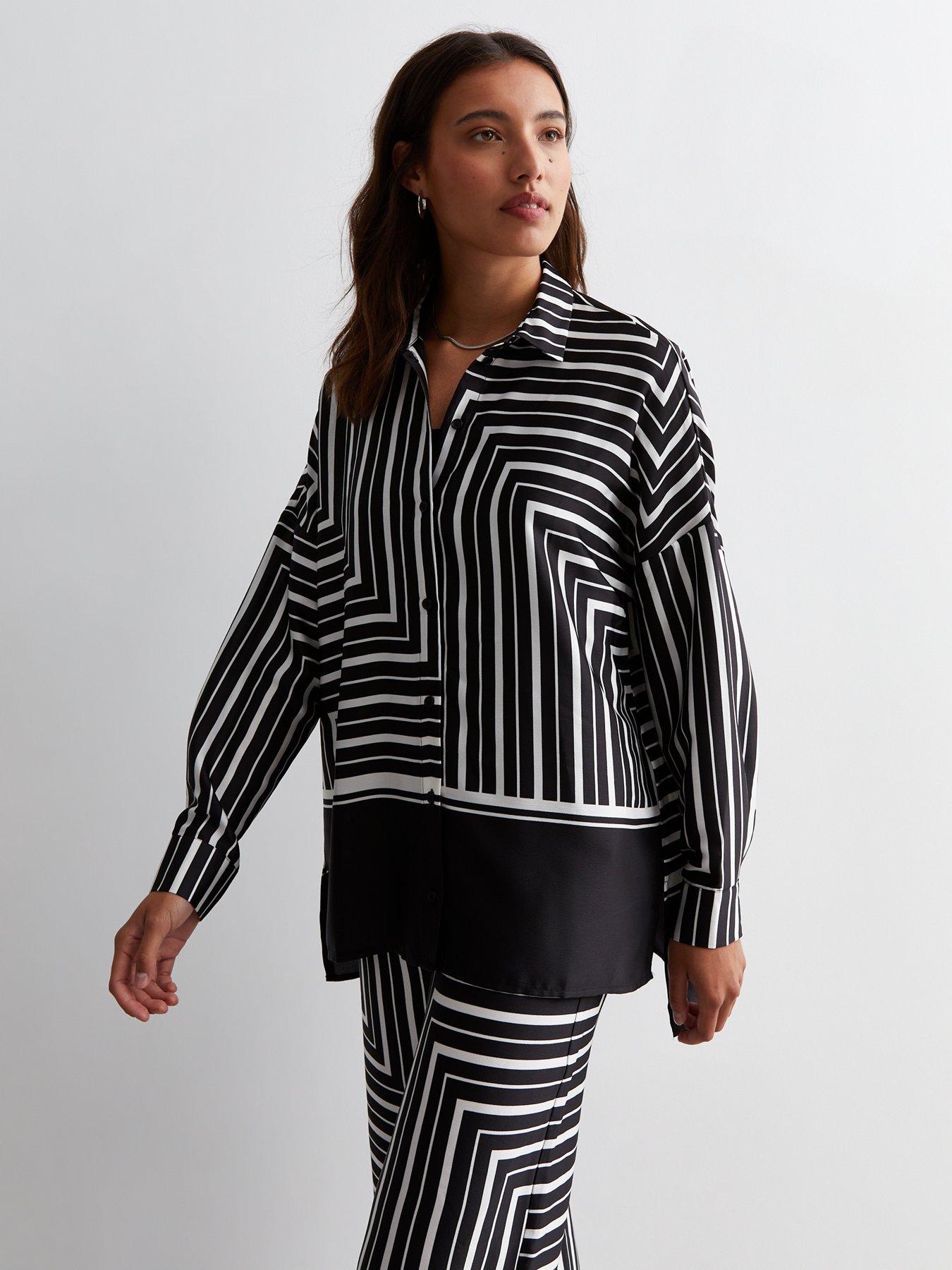 new-look-black-stripe-oversized-long-sleeve-shirt