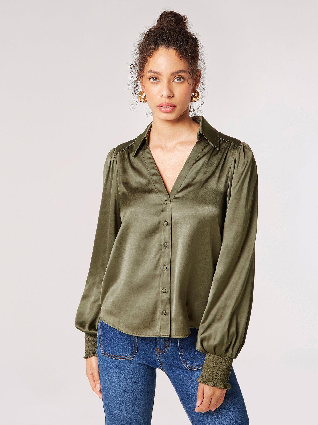 Apricot Volume Sleeve Blouse | littlewoods.com