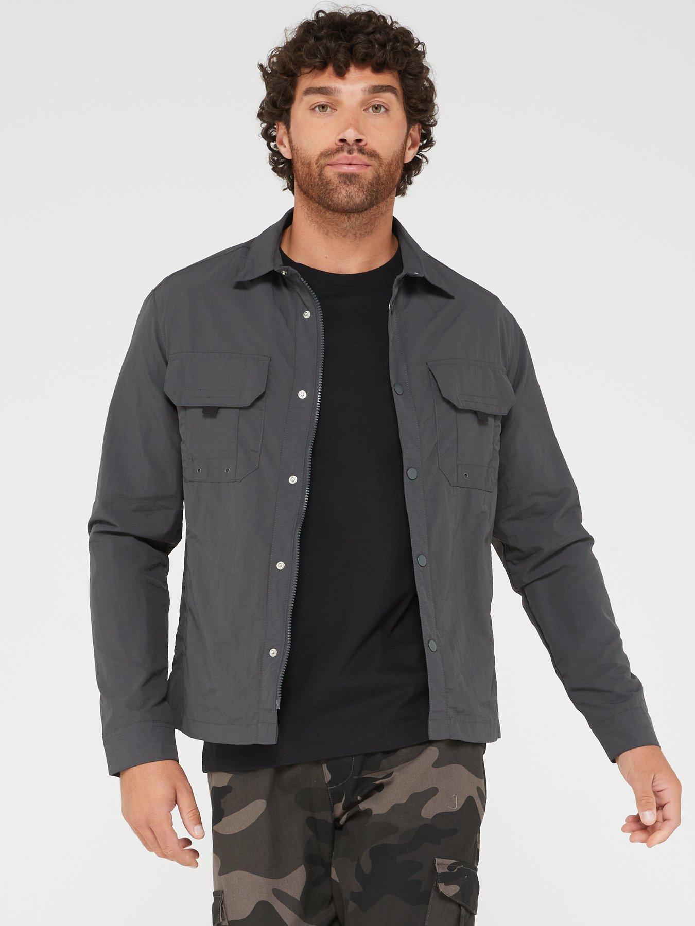 brave-soul-double-pocket-shacket-charcoal