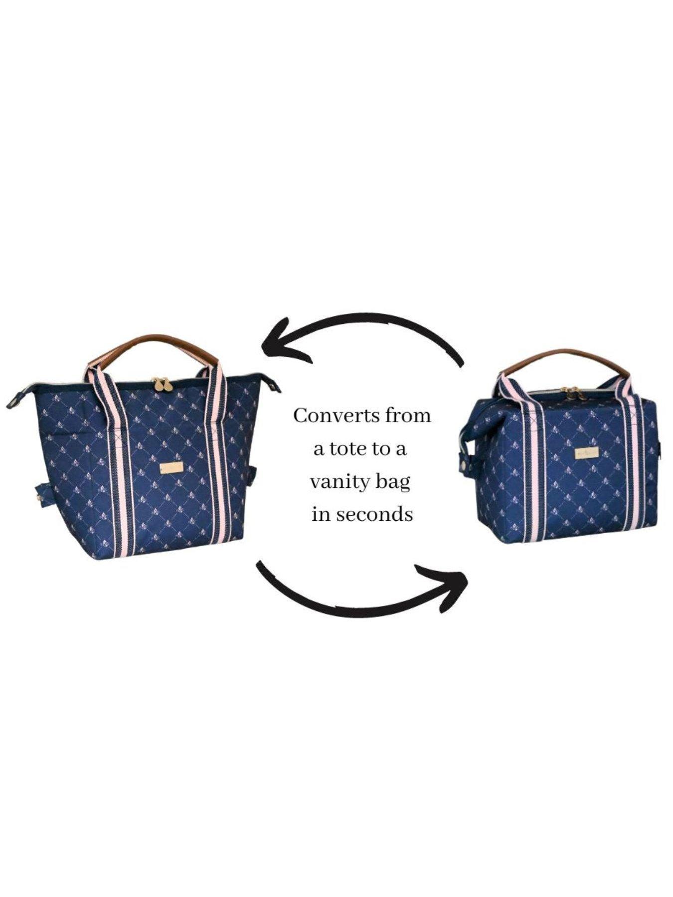  image of beau-elliot-monogram-midnight-convertible-2-in-1-picnic-lunch-bag