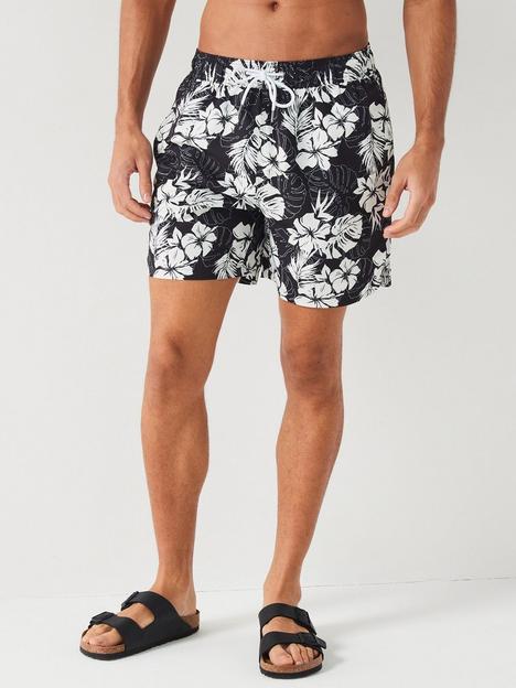 very-man-all-over-floral-print-swim-short-black