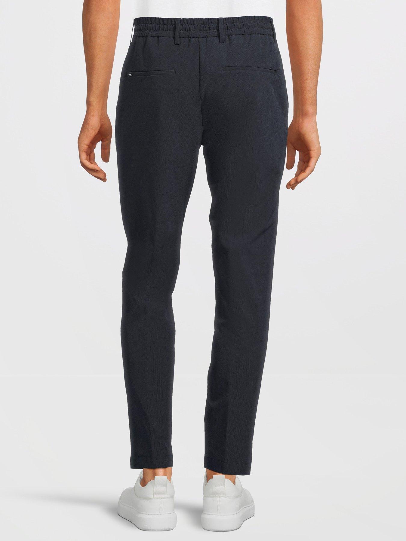 BOSS P-Genius-WG-Pck-233F Slim Fit Suit Trouser Dark Blue