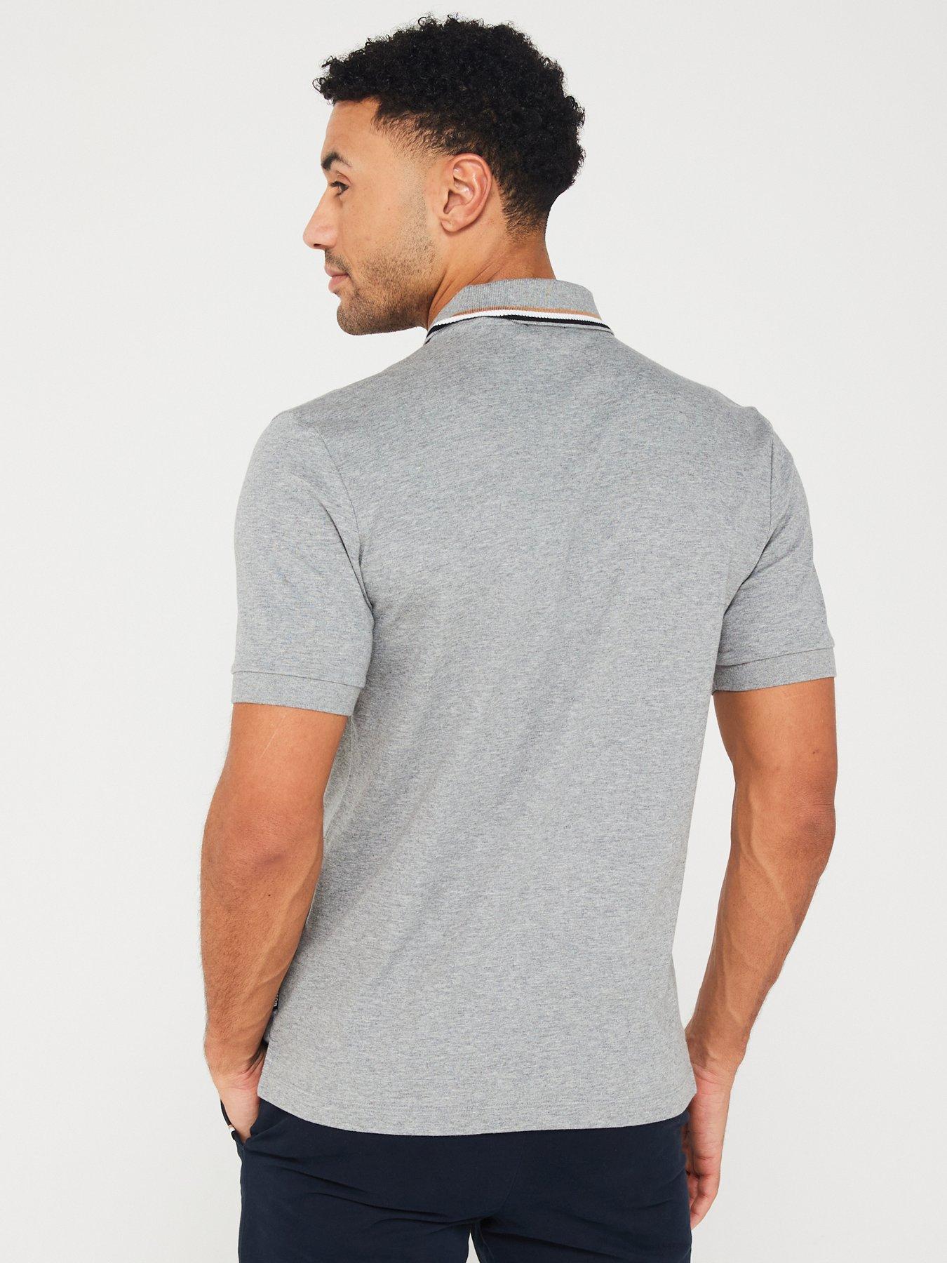 Image 2 of 5 of BOSS Penrose 38 Slim Fit Polo Shirt - Grey