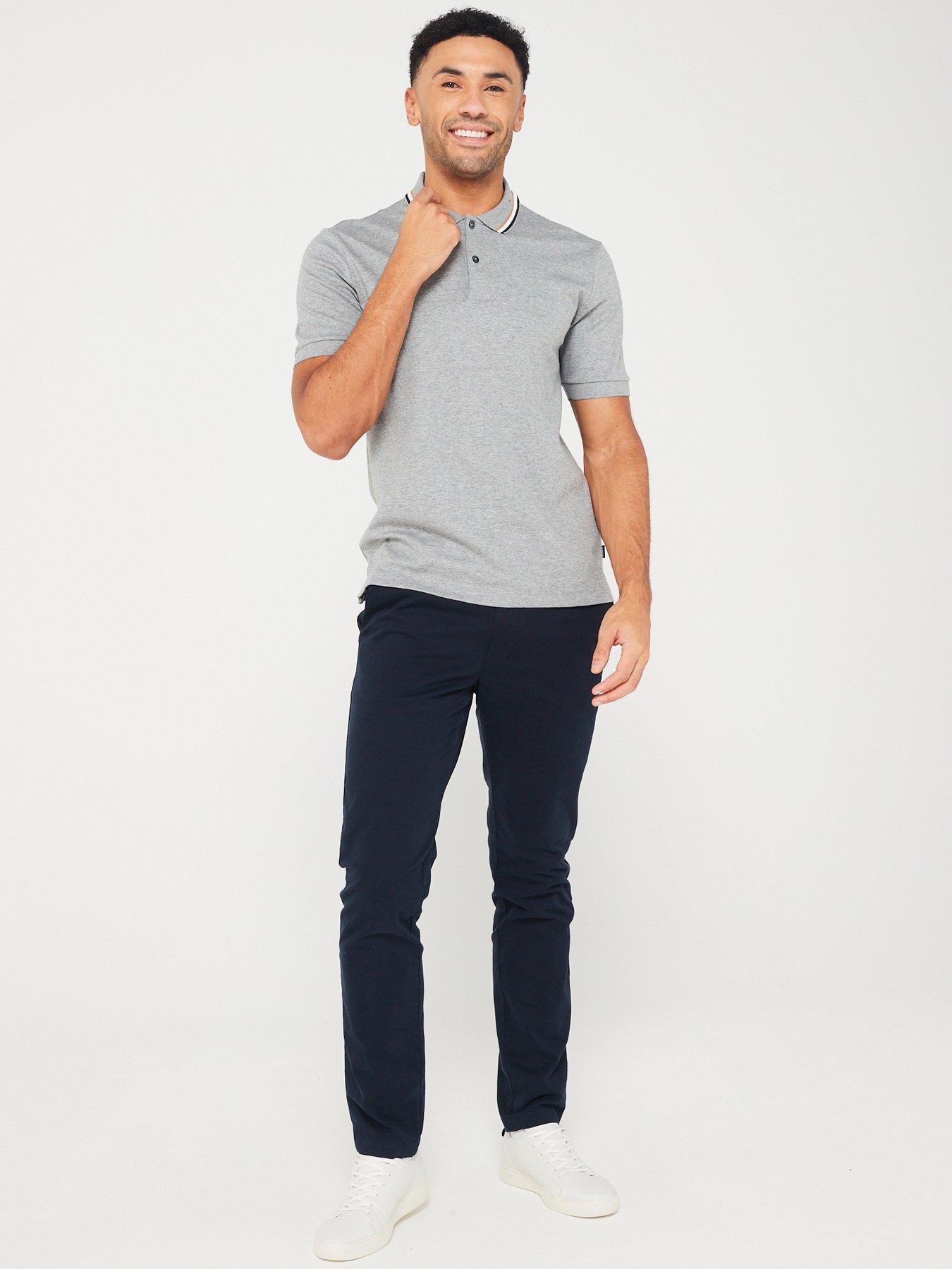 Image 3 of 5 of BOSS Penrose 38 Slim Fit Polo Shirt - Grey
