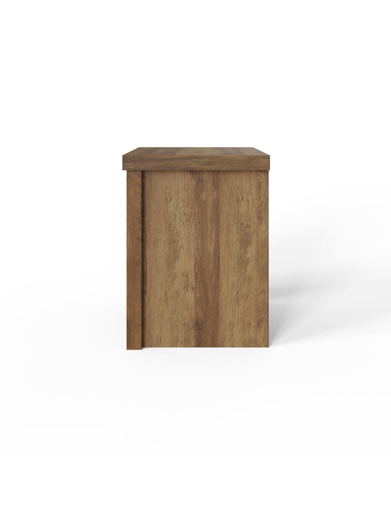 Image 6 of 7 of GFW Boston 2 Drawer Bedside Chest - Oak