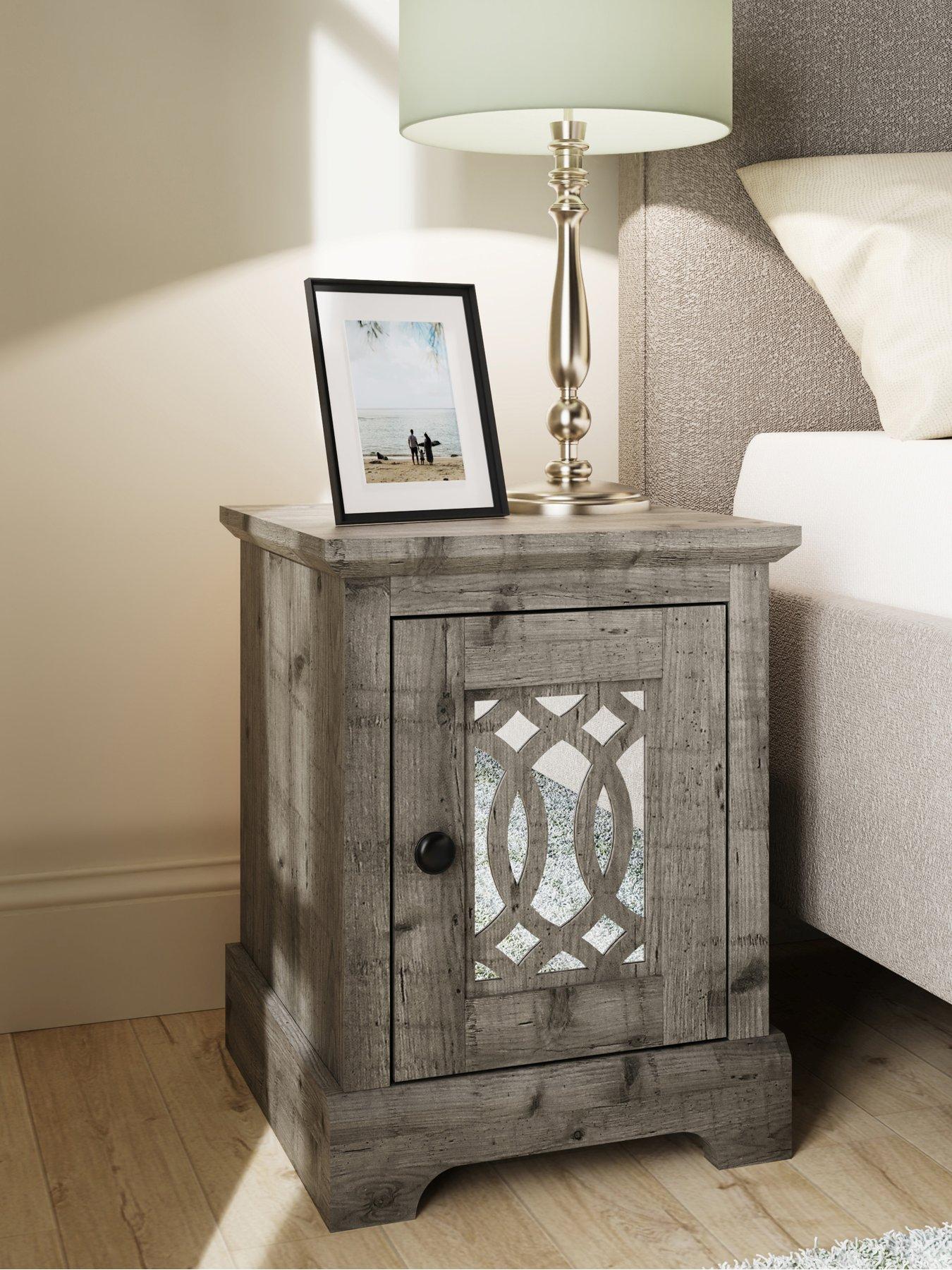 GFW Amelie Mirrored Bedside Chest