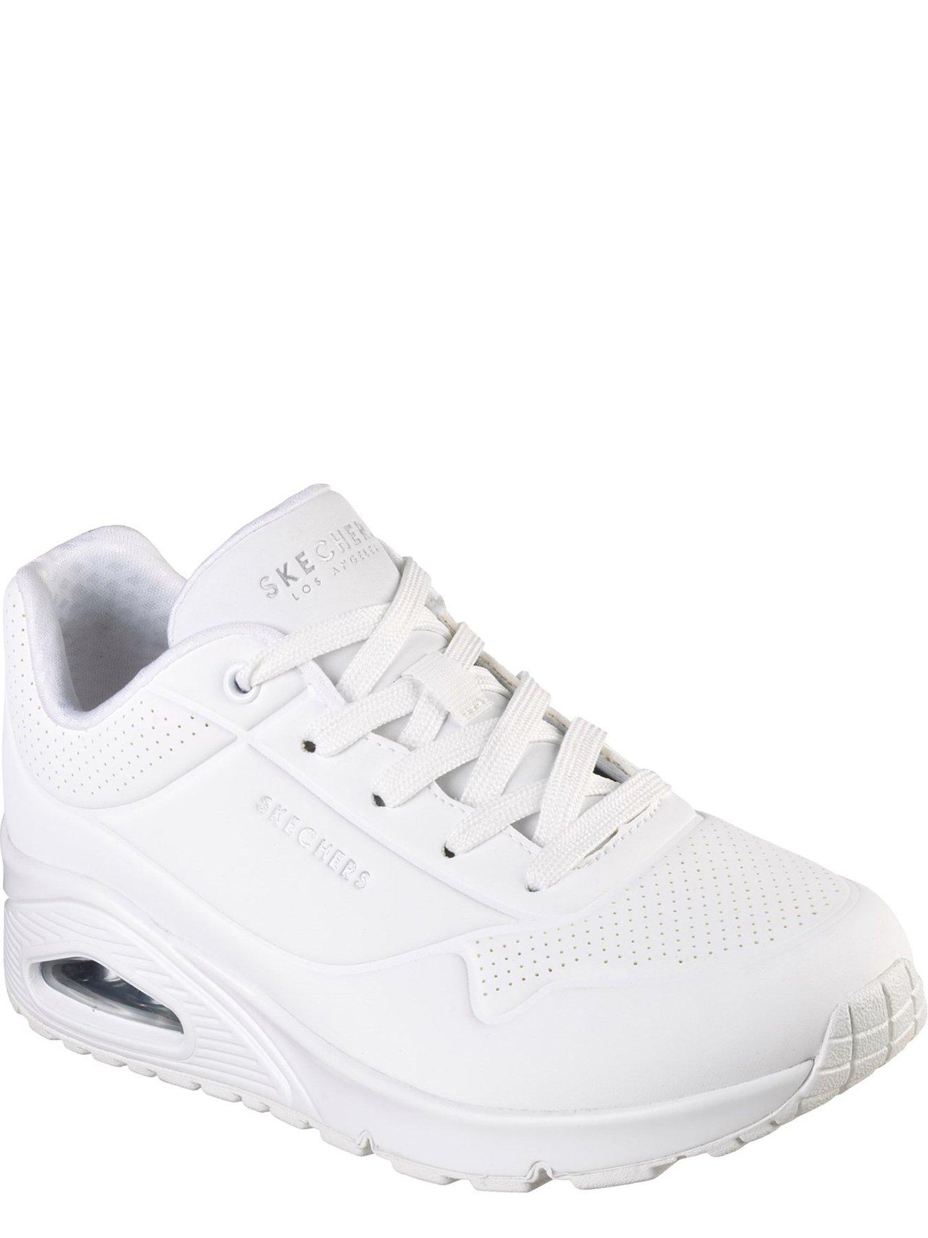 Skechers Uno Stand On Air Durabuck Lace Up Sneaker - White ...