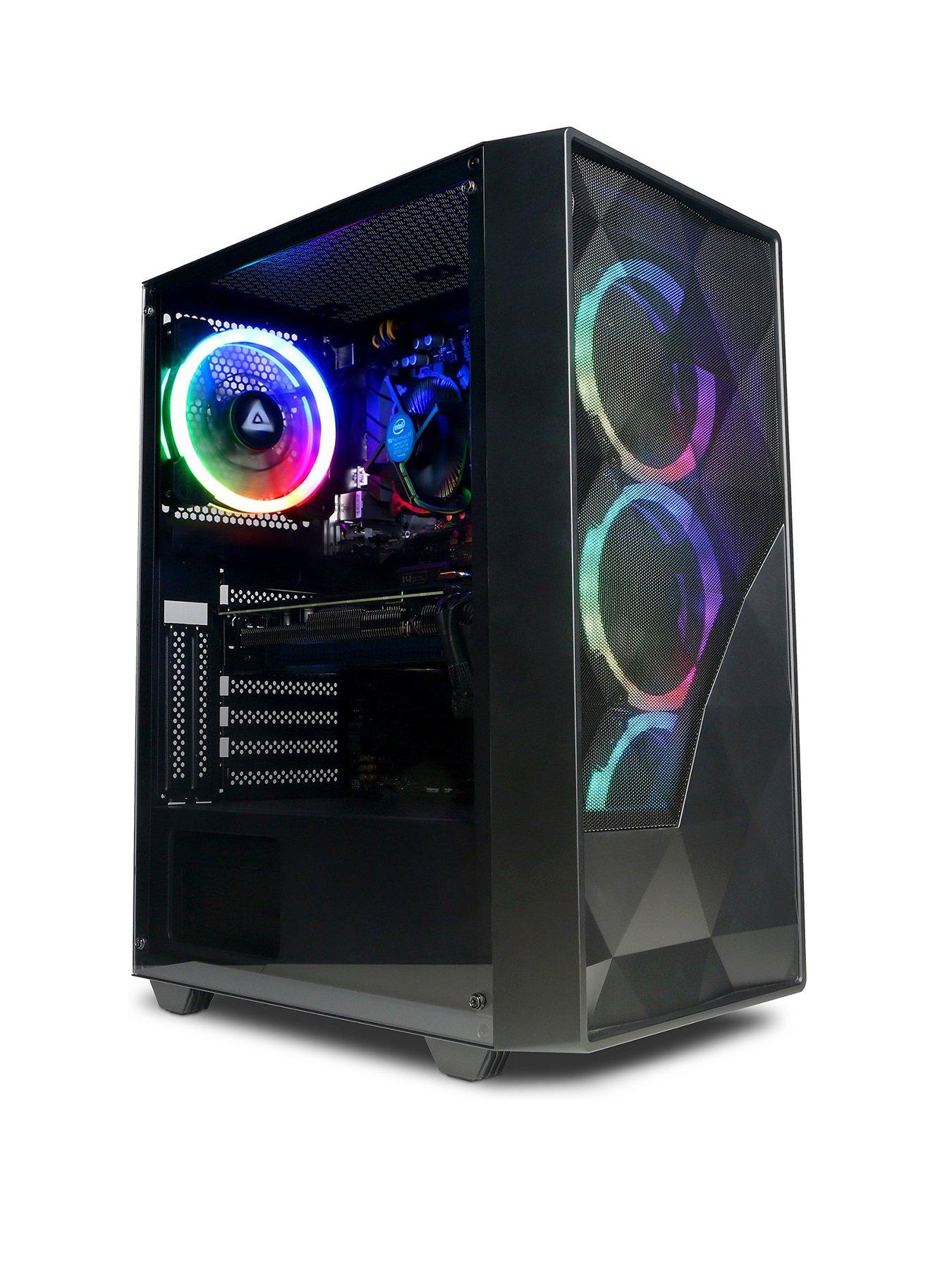 CyberPower PC Eurus Gaming PC - AMD Ryzen 5 5500, RTX 4060, 16GB RAM, 1TB M.2 NVME SSD