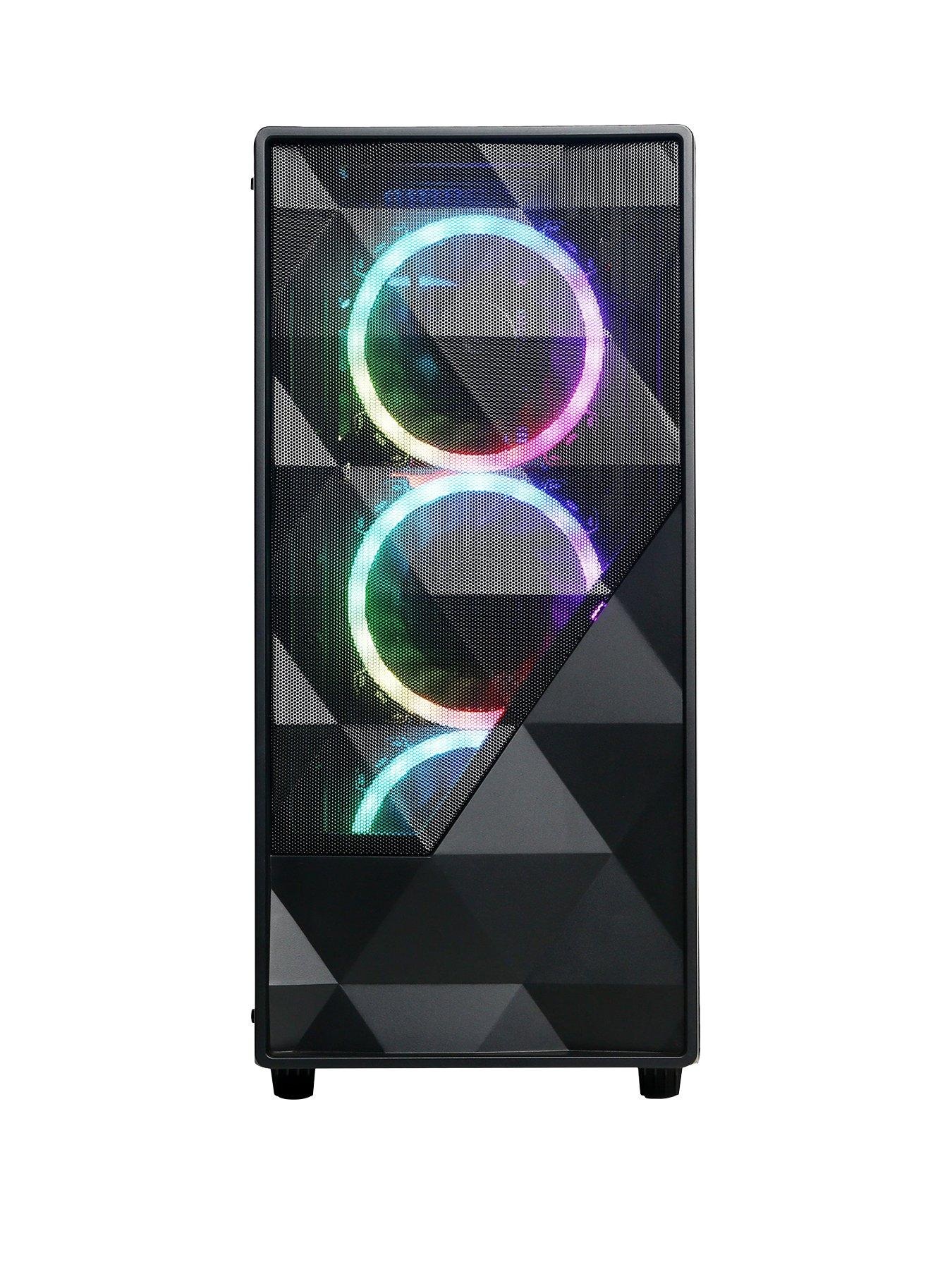  image of cyberpower-pc-eurus-gaming-pc-amd-ryzen-5-5500-rtx-4060-16gb-ram-1tb-m2-nvme-ssd