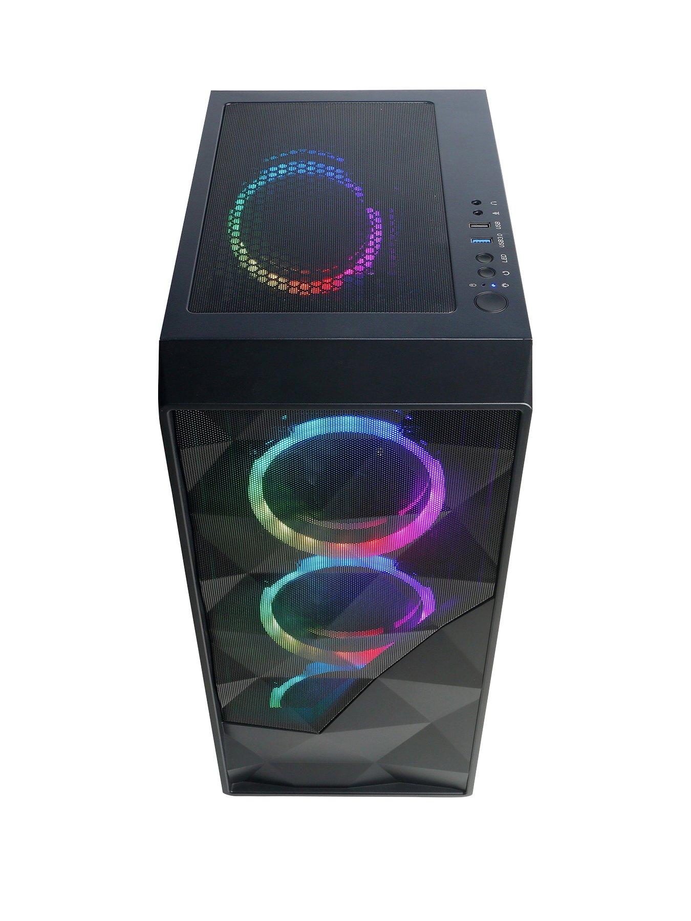  image of cyberpower-pc-eurus-gaming-pc-amd-ryzen-5-5500-rtx-4060-16gb-ram-1tb-m2-nvme-ssd