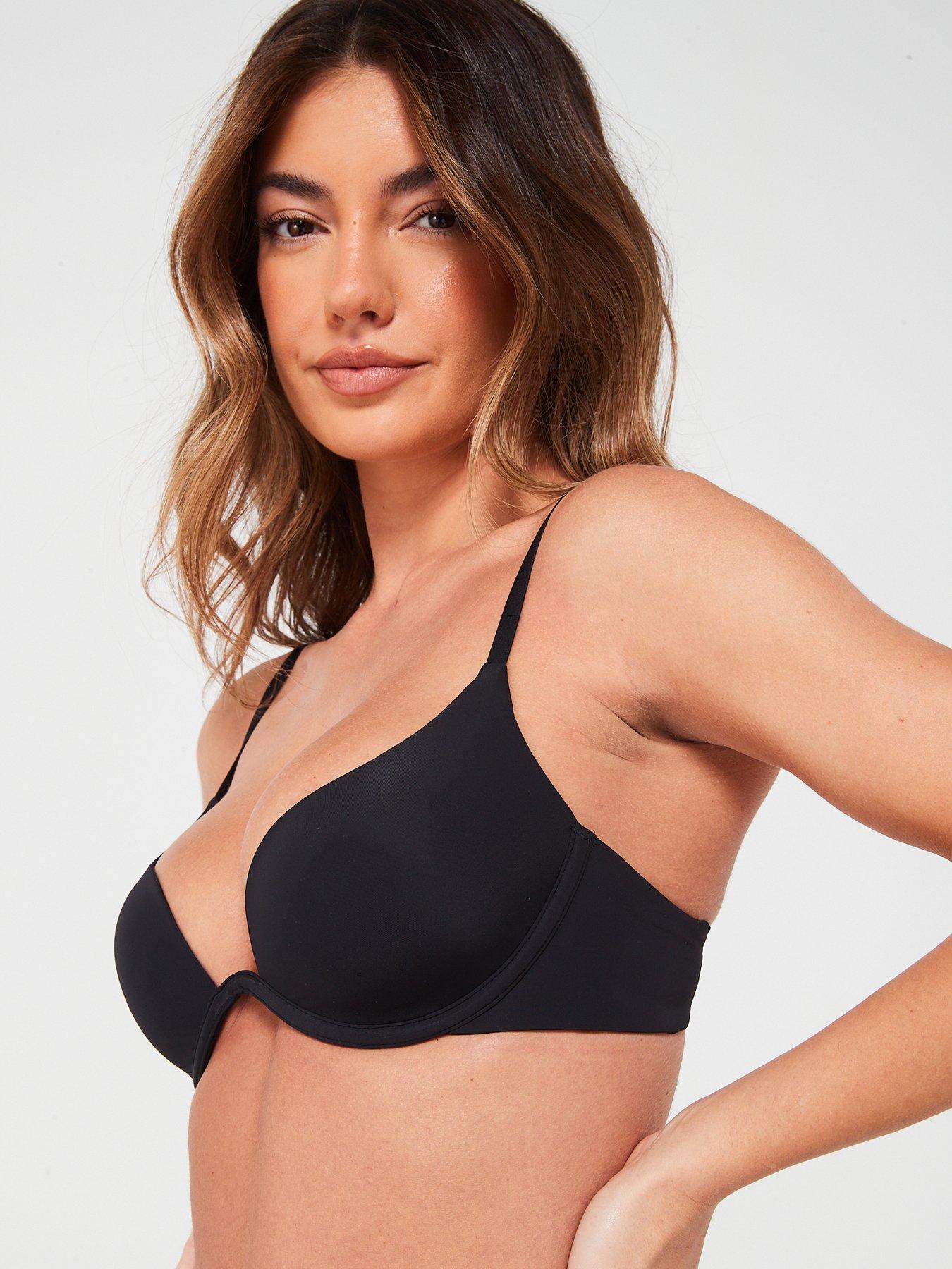  image of dorina-neptune-light-padded-plunge-bra-black