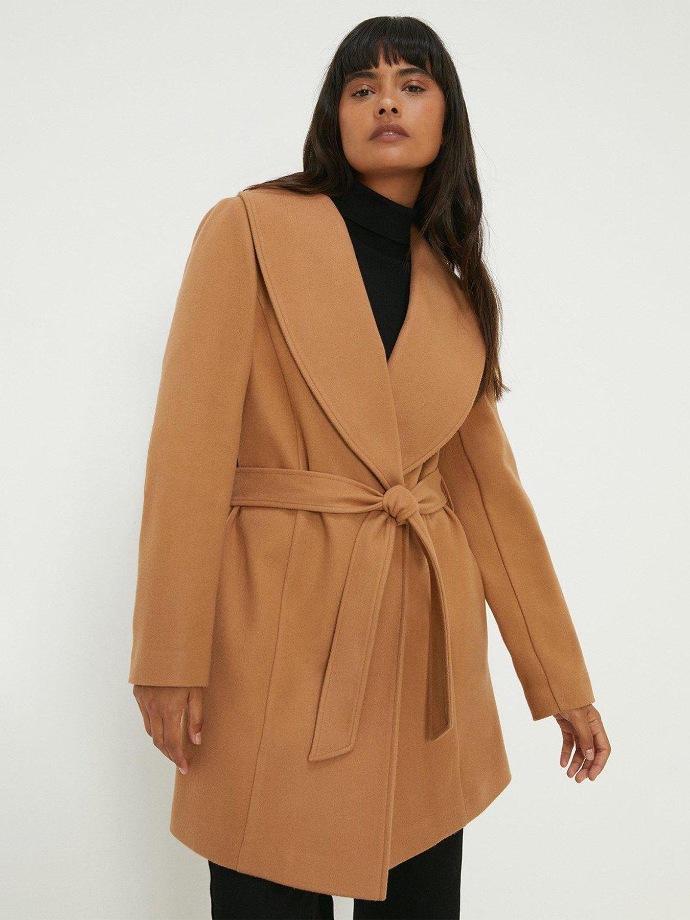 River Island Short Swing Coat - Brown