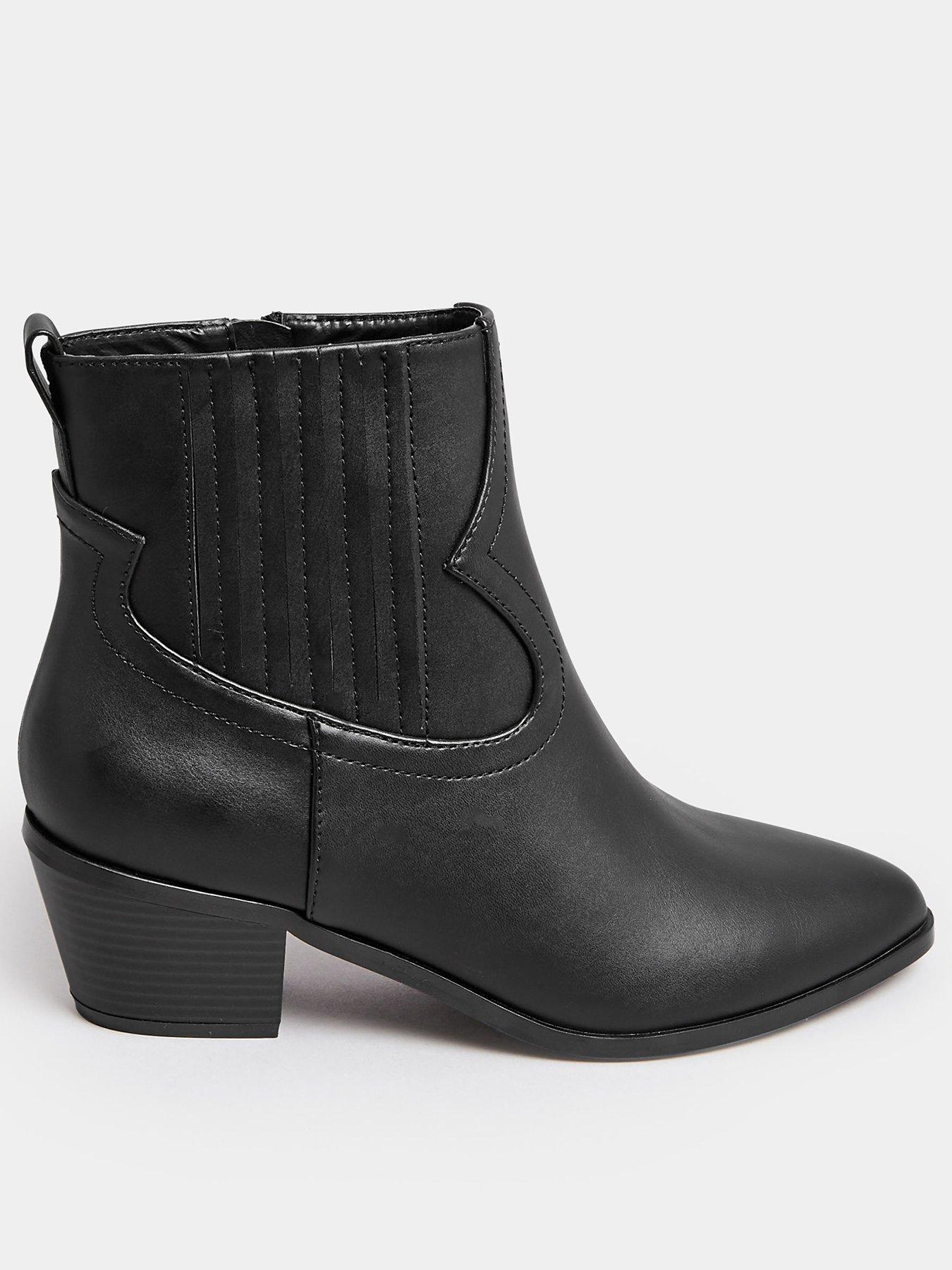 Extra wide fit sales black ankle boots