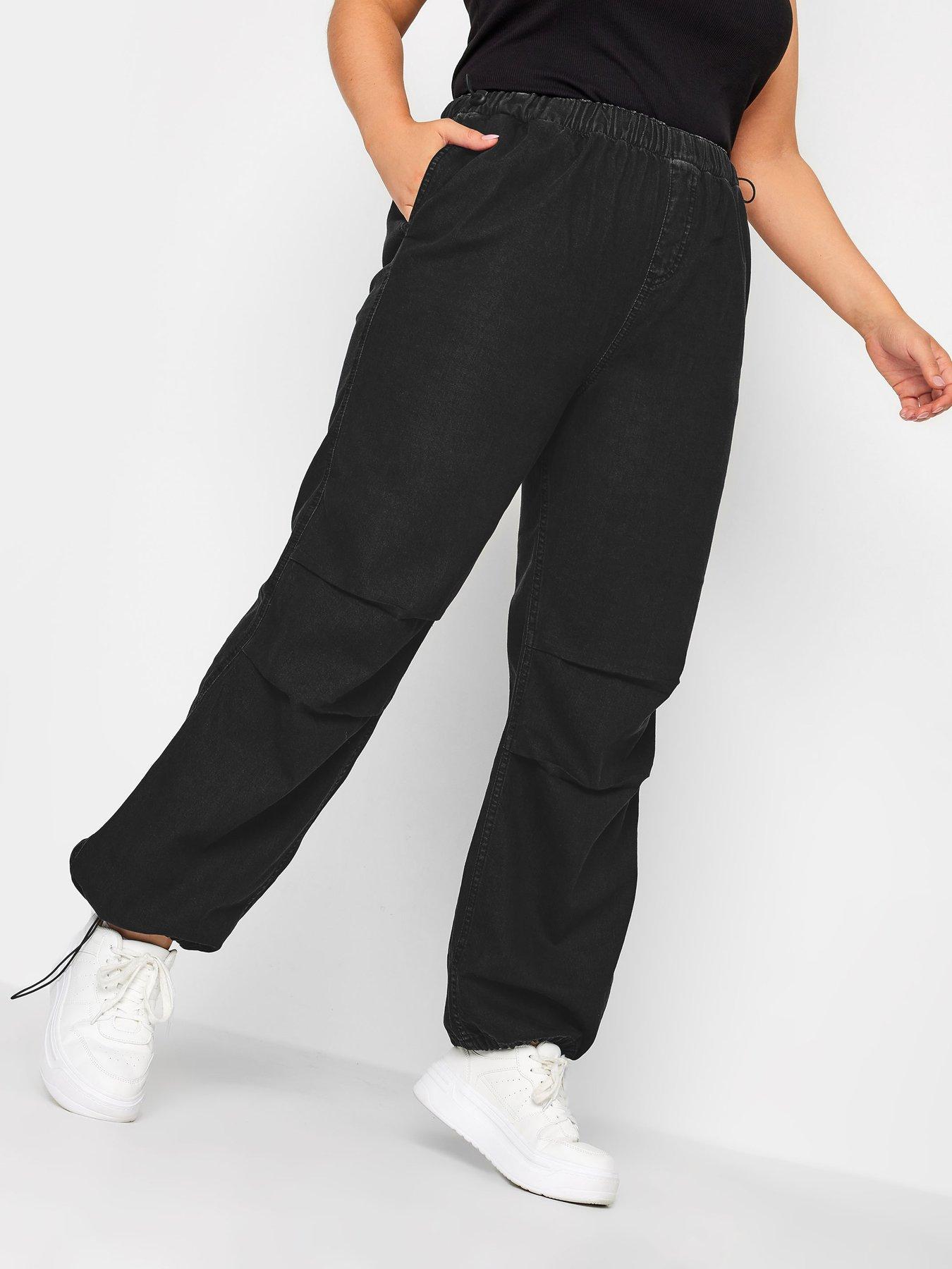 Image 1 of 3 of Yours Parachute Jean Flat Black