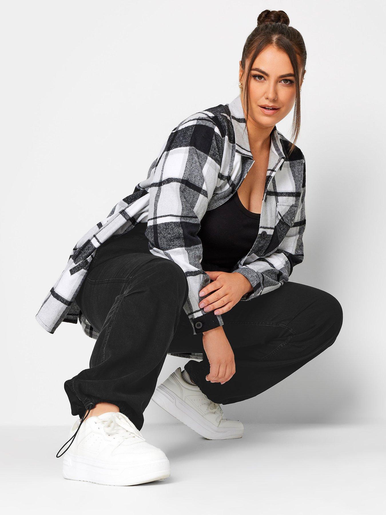 Image 2 of 3 of Yours Parachute Jean Flat Black