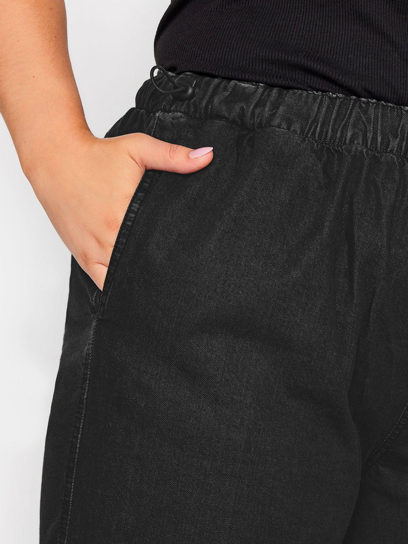 Image 3 of 3 of Yours Parachute Jean Flat Black