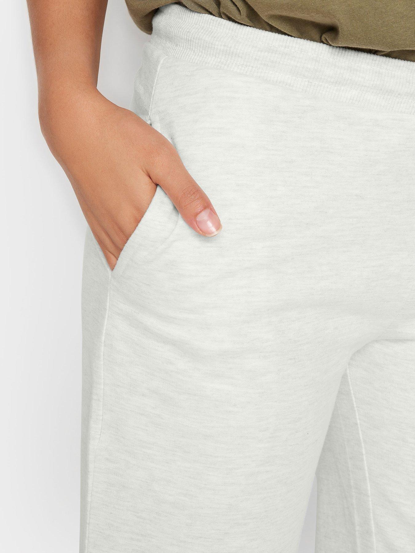 Ok Girl high waisted sweatpants two-piece in gray marl