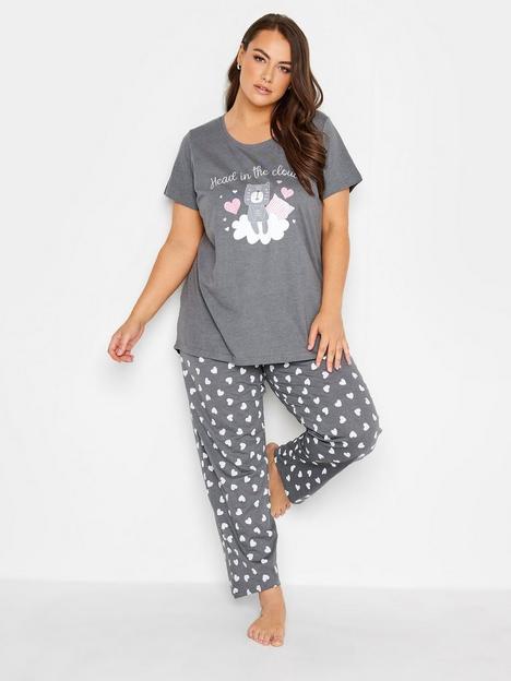 yours-head-in-the-clouds-wide-leg-pj-set-grey