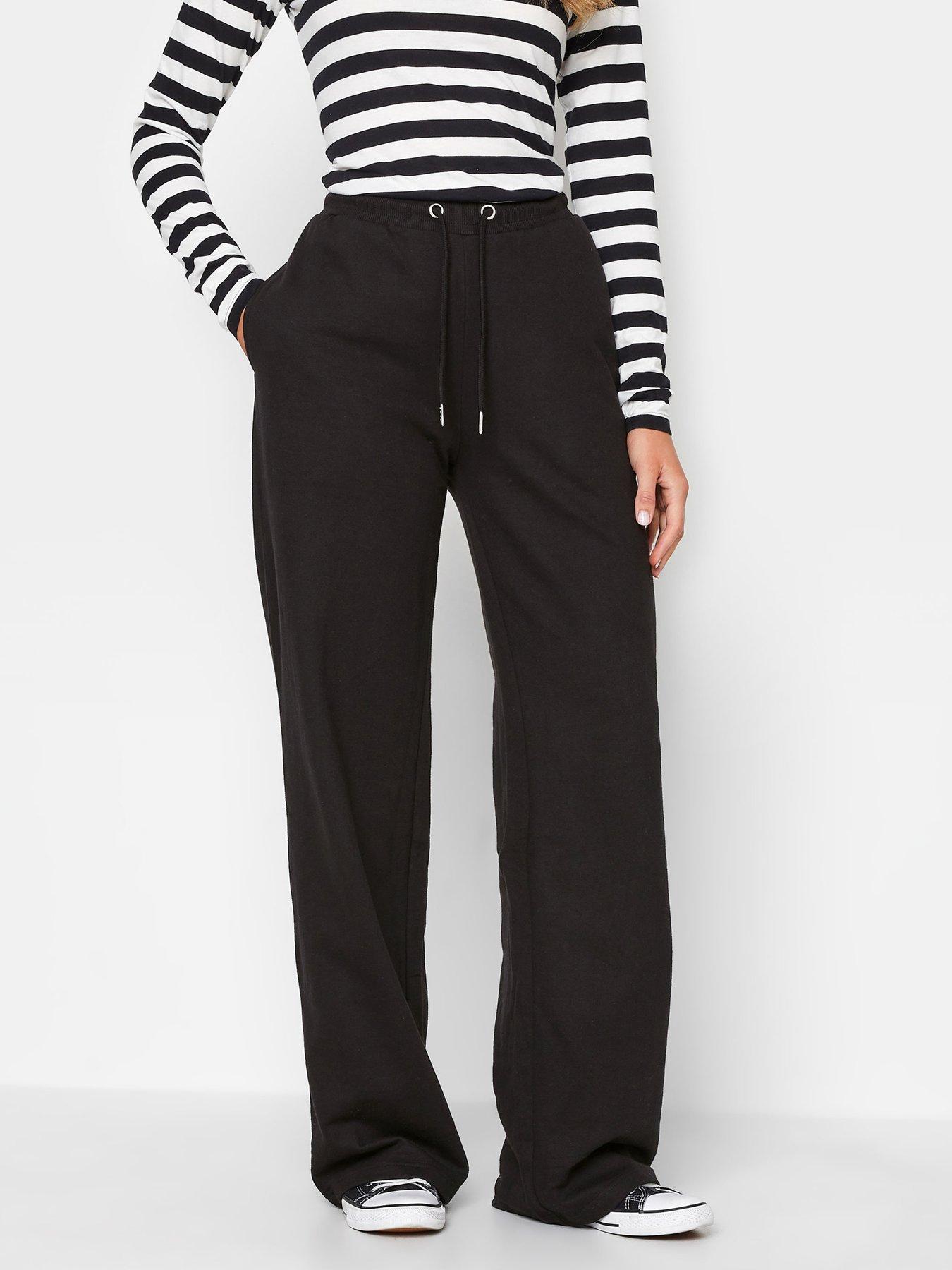 undefined Wide Leg Jogger - Black