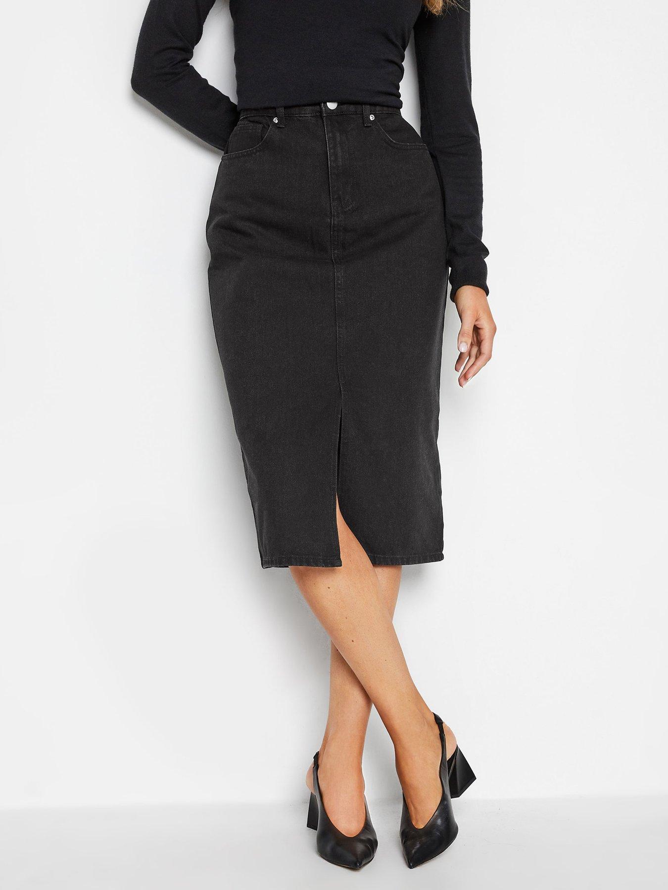 Black denim 2025 skirt littlewoods