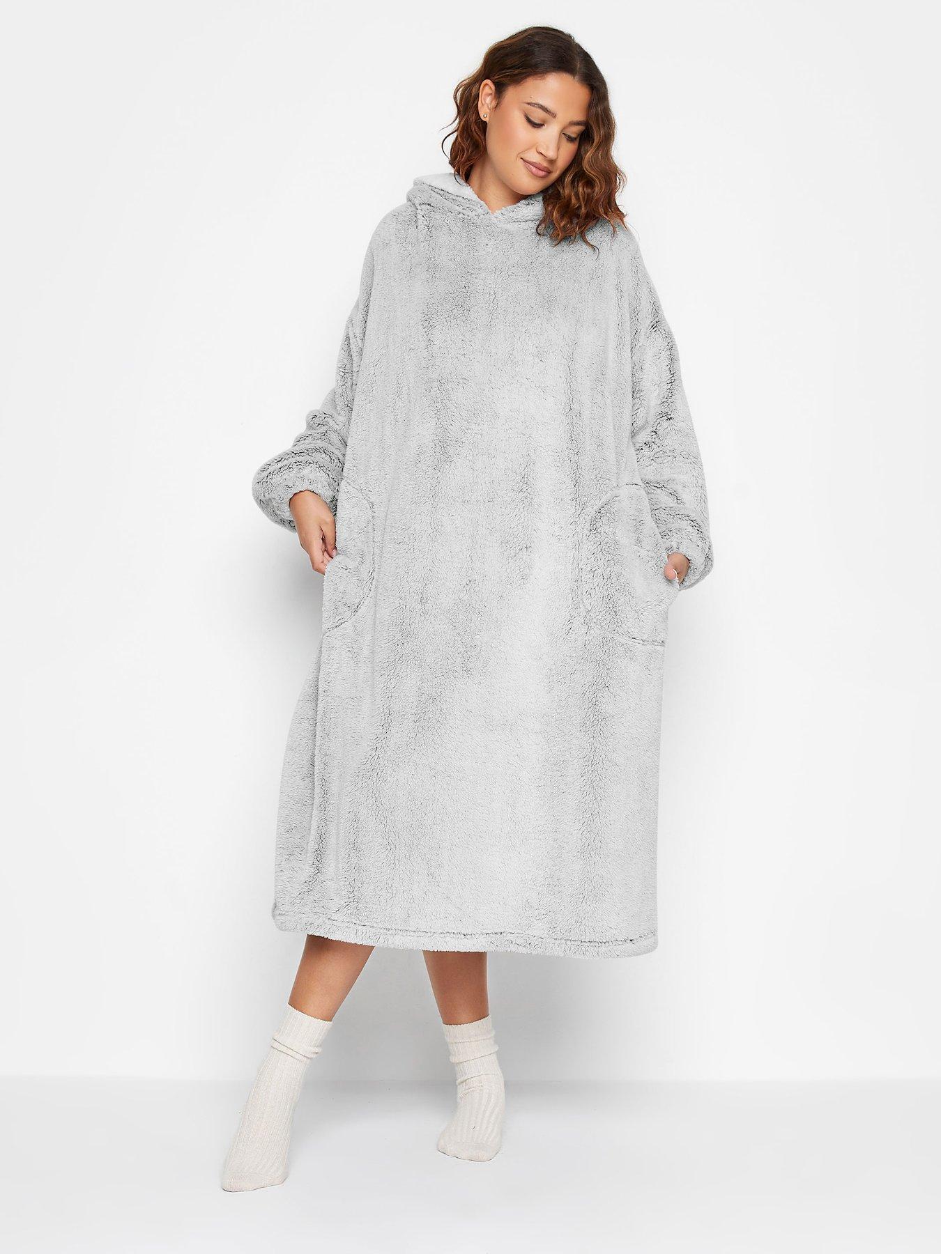 Long Tall Sally Wellsoft Snuggle Hoodie Grey littlewoods