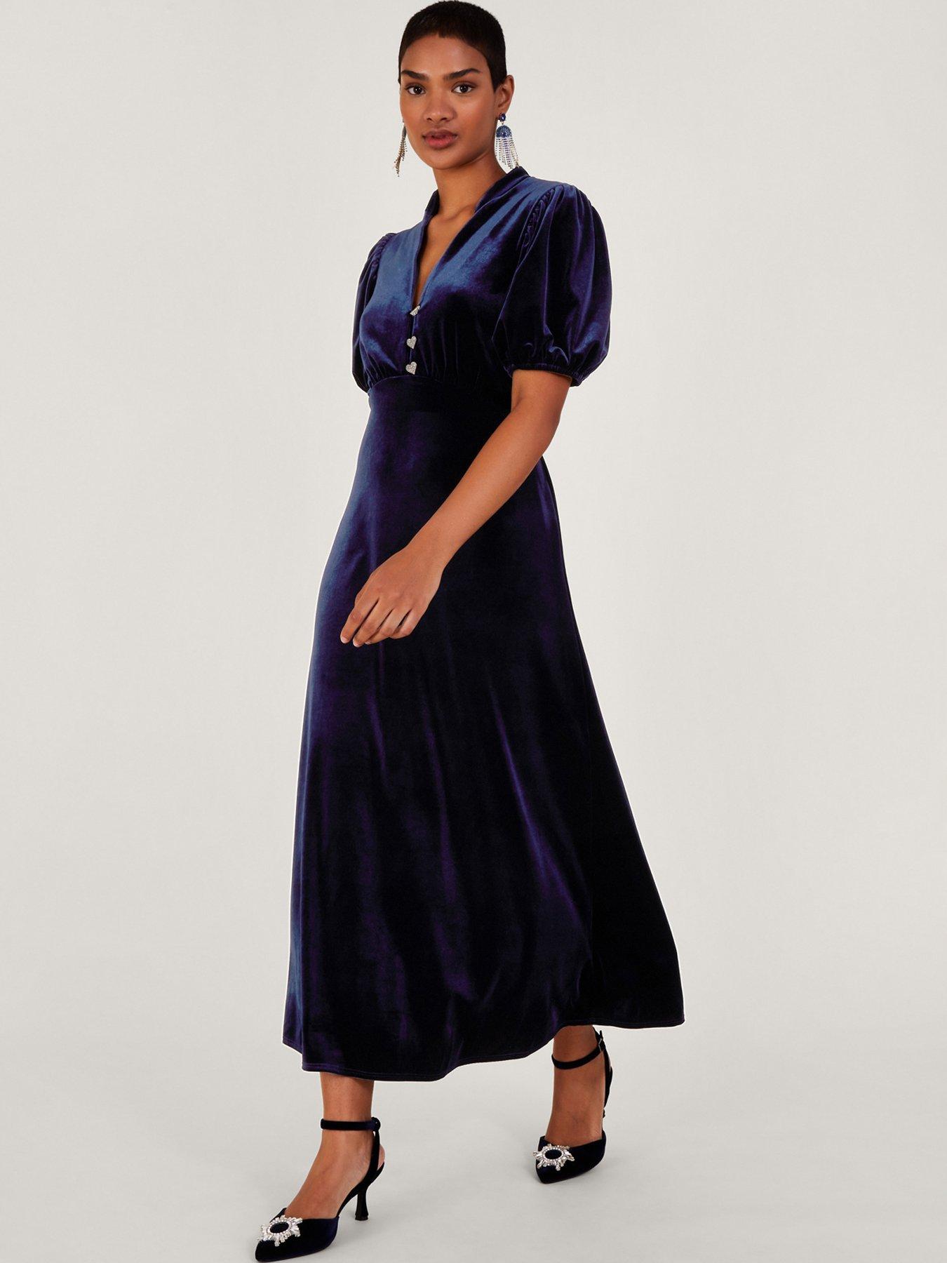 Monsoon Veronique Shirt Dress - Navy | littlewoods.com