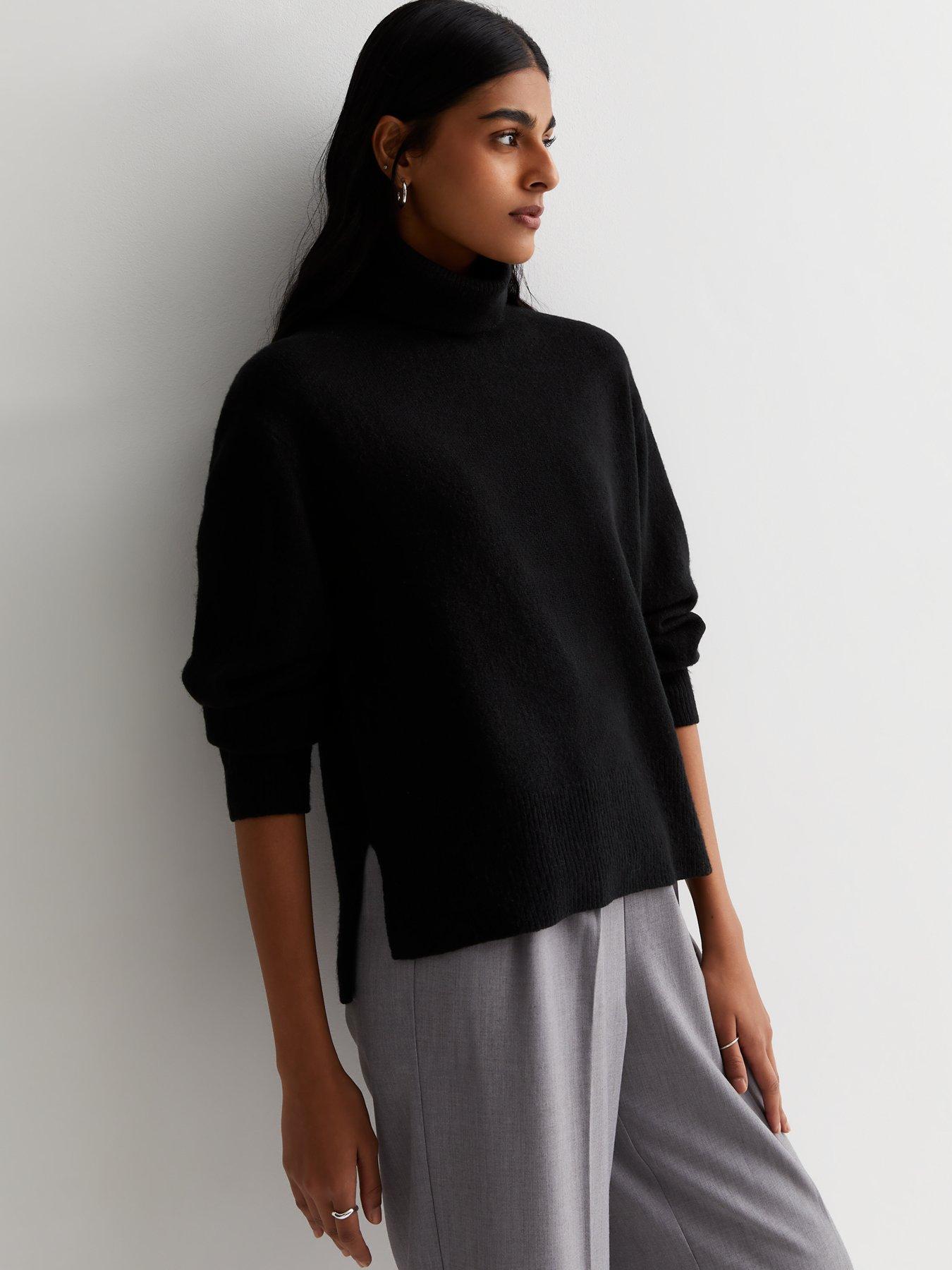 Black polo neck new look hotsell