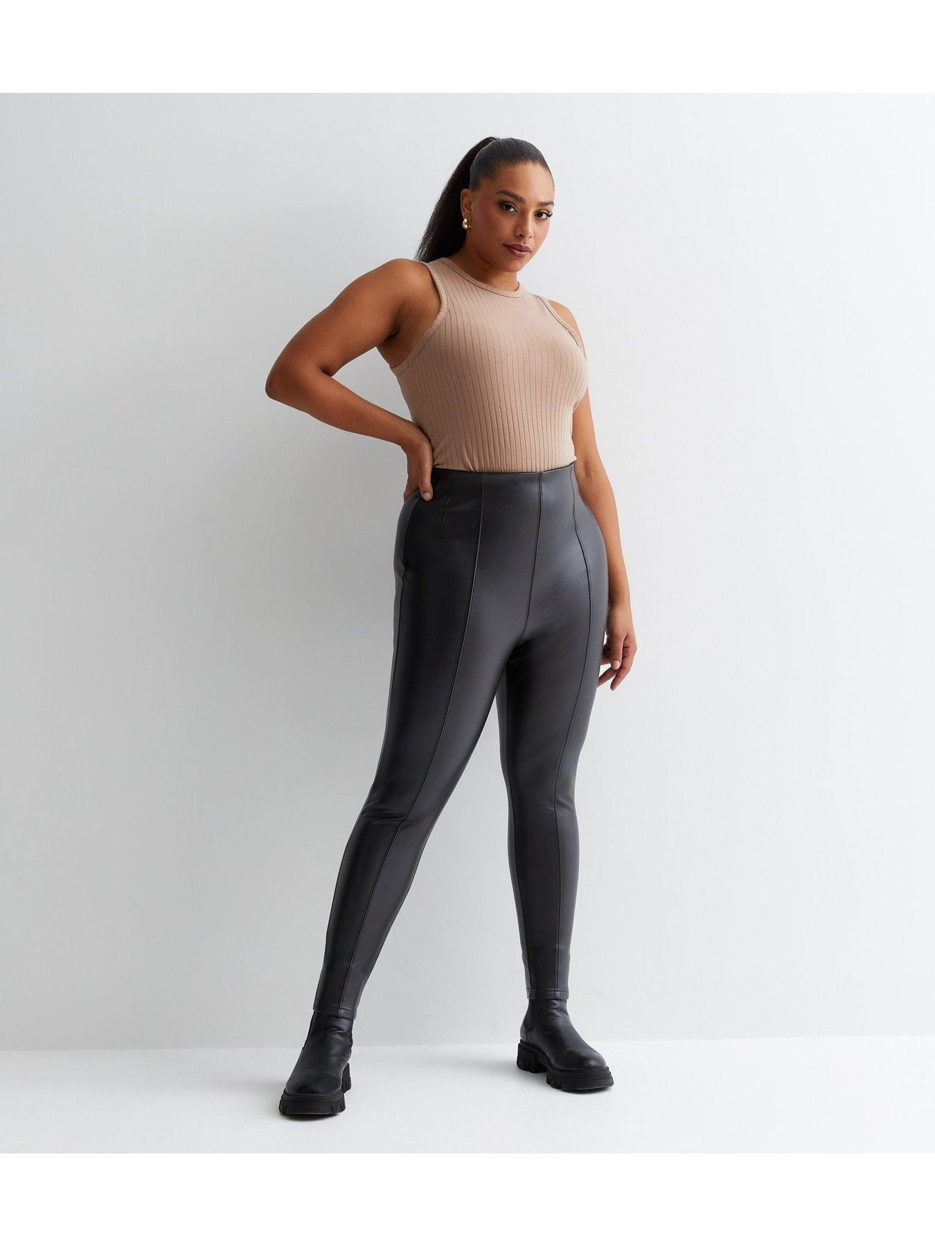 V by Very Curve Power Stretch Sculpting High Waist Leggings - Black