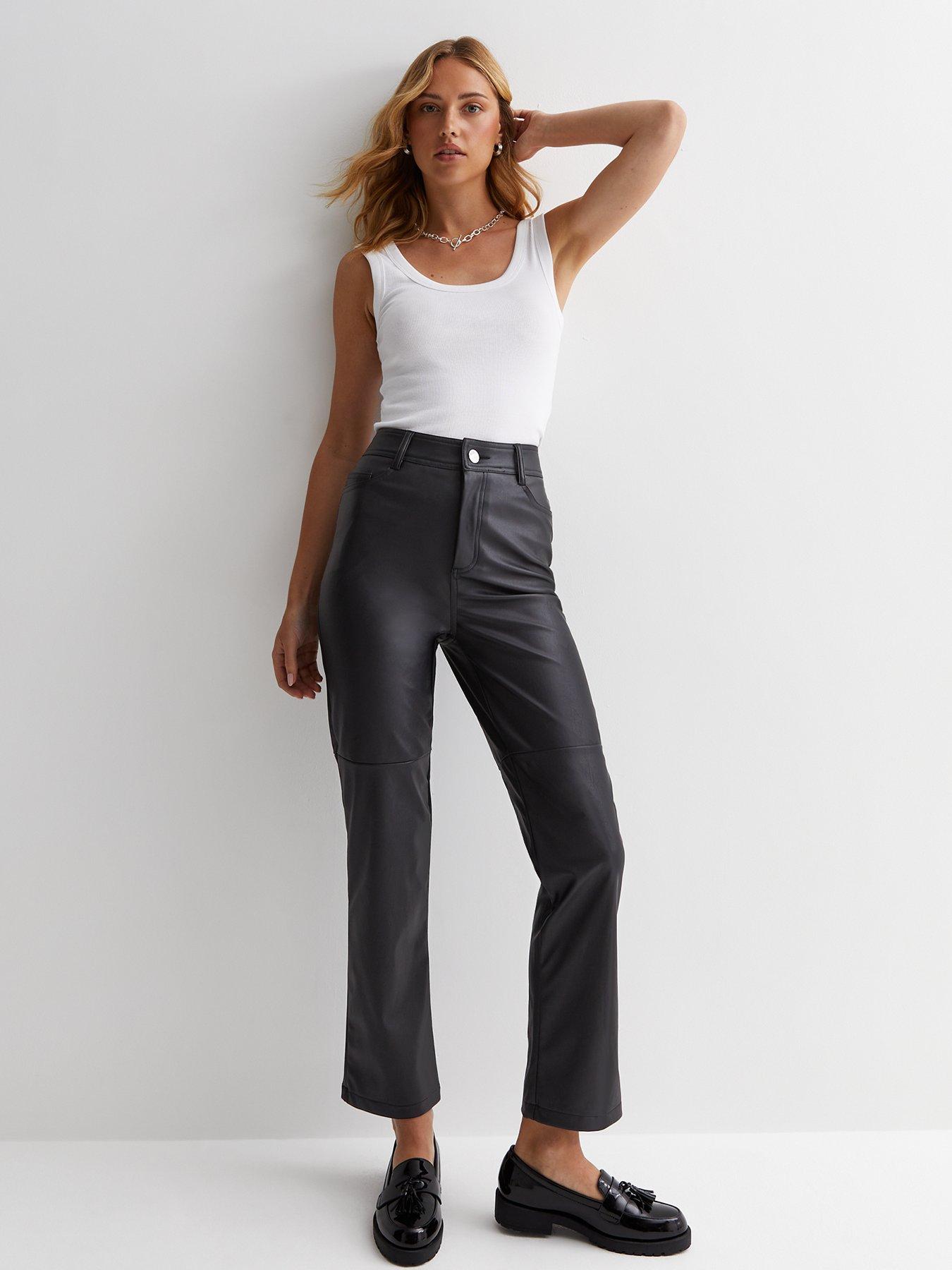 Quiz leather hot sale look trousers