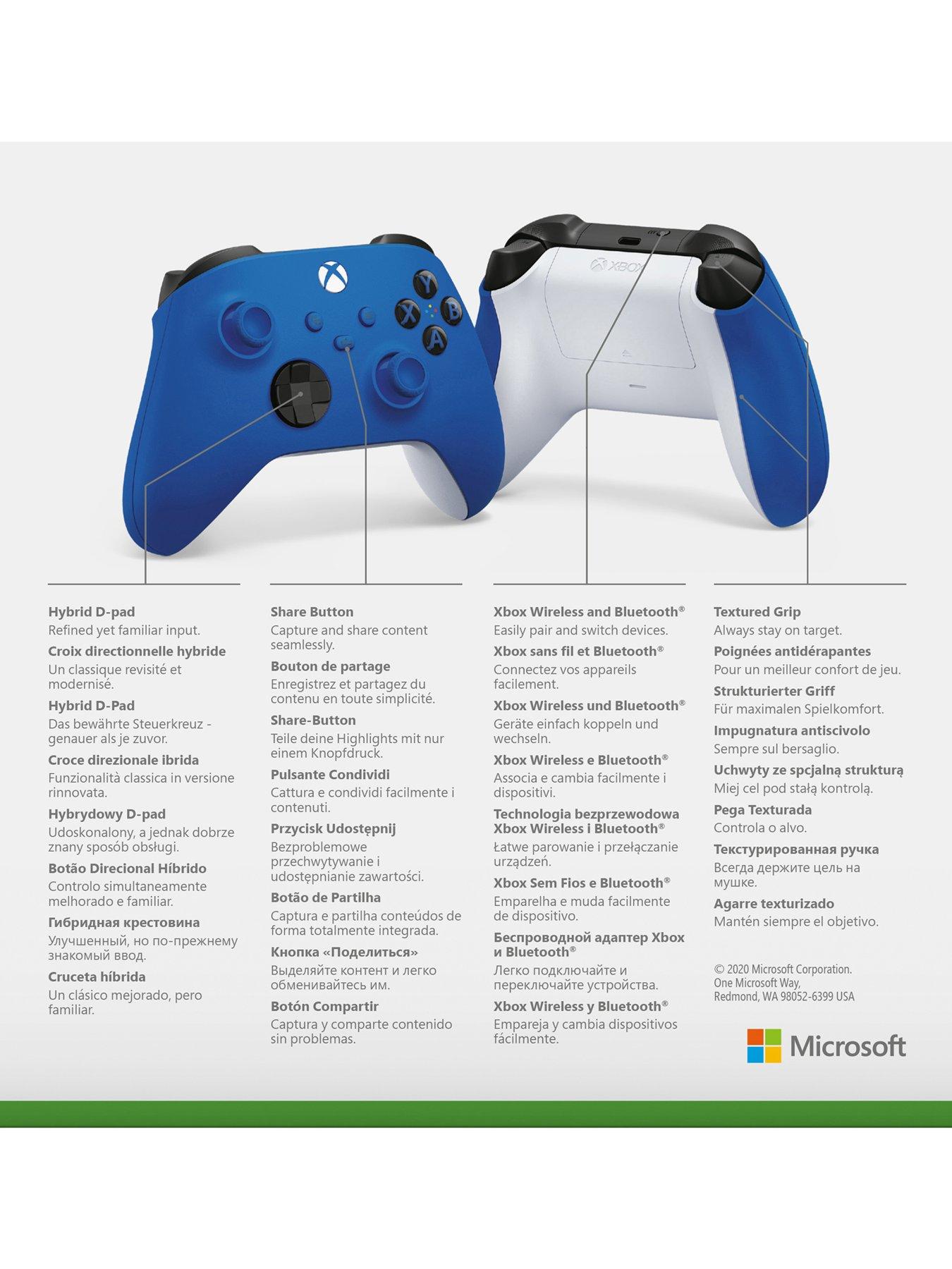 Image 5 of 8 of Xbox Wireless Controller - Shock Blue for Xbox Series X|S, Xbox One, and Windows Devices