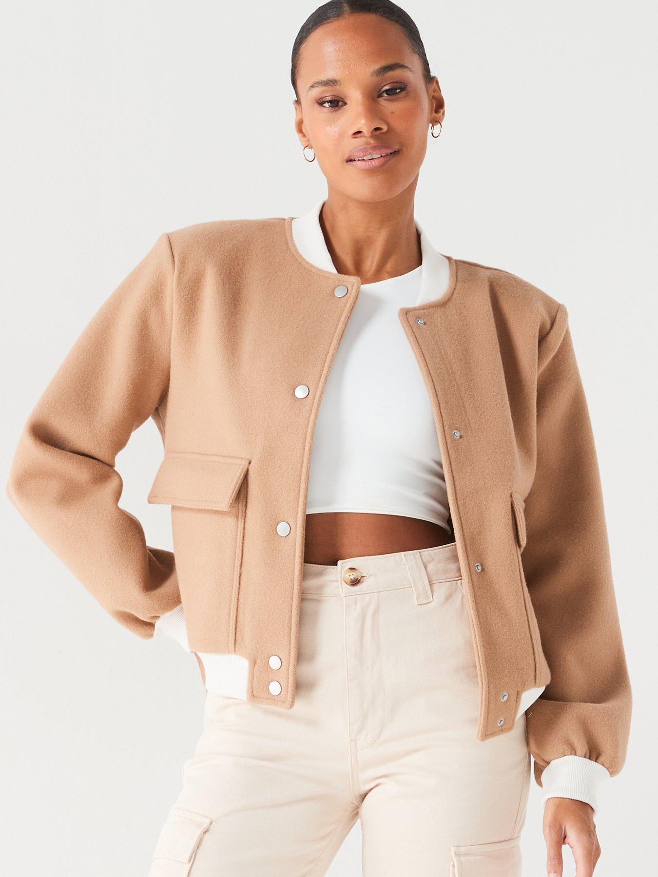 Satin Cropped Bomber Jacket | Banana Republic