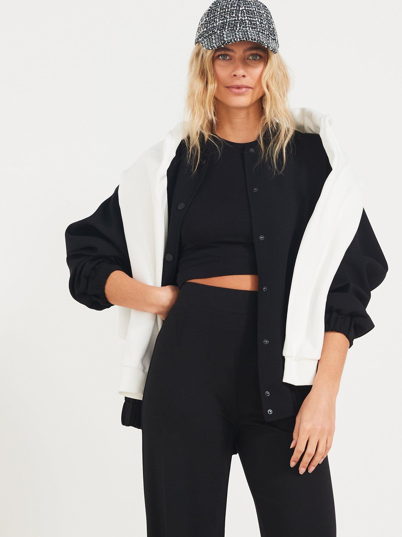  image of v-by-very-jersey-wide-leg-trouser-black