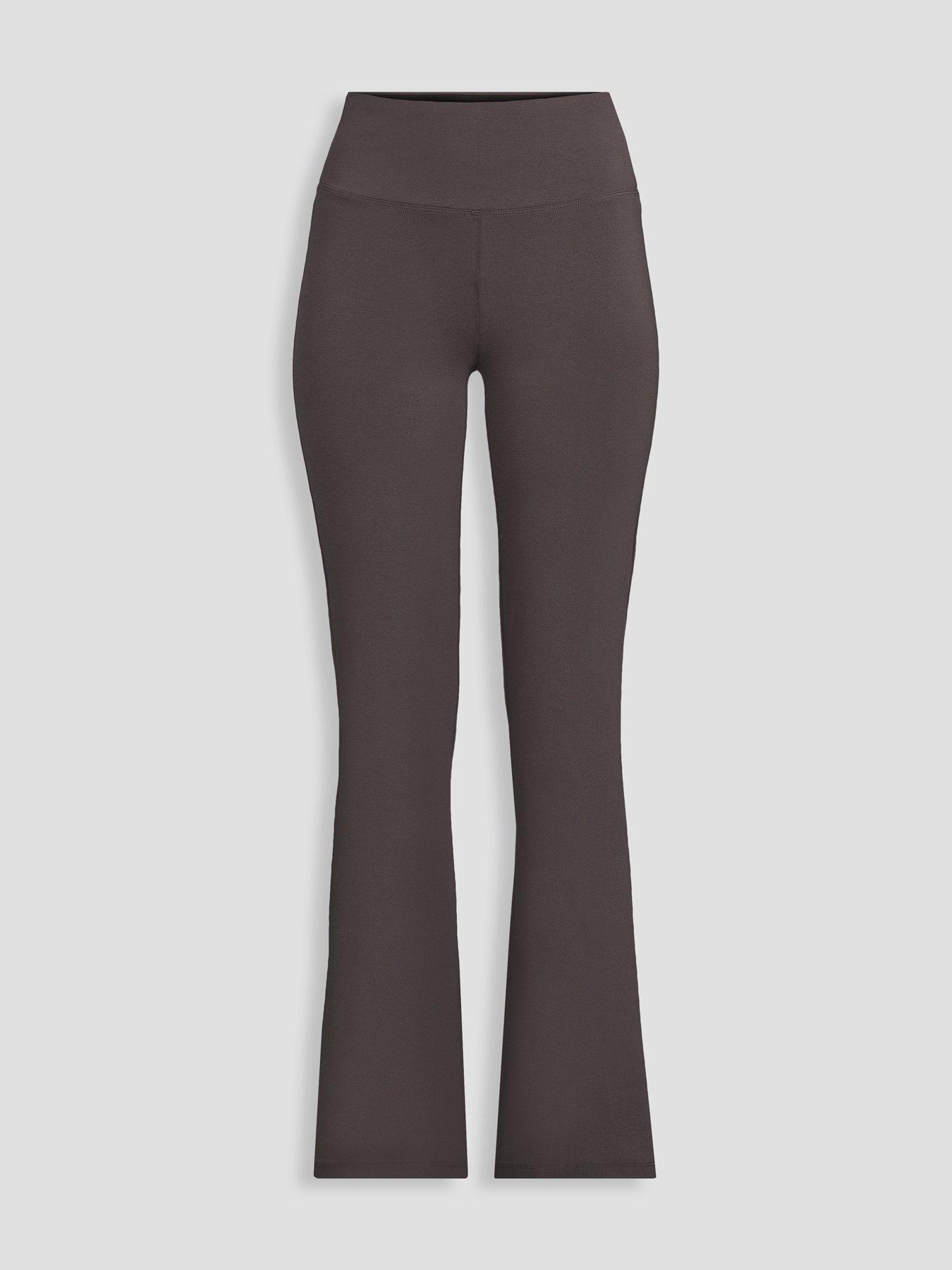 Image 7 of 7 of The Very Collection Womens High Waist Flare Yoga Trousers - Charcoal