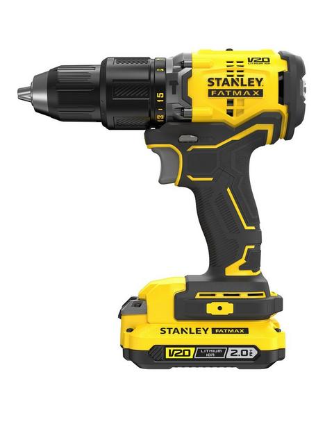 stanley-fatmax-v20-18v-brushless-combi-hammer-drill-in-a-kitbox-2x20ah-2a-charger