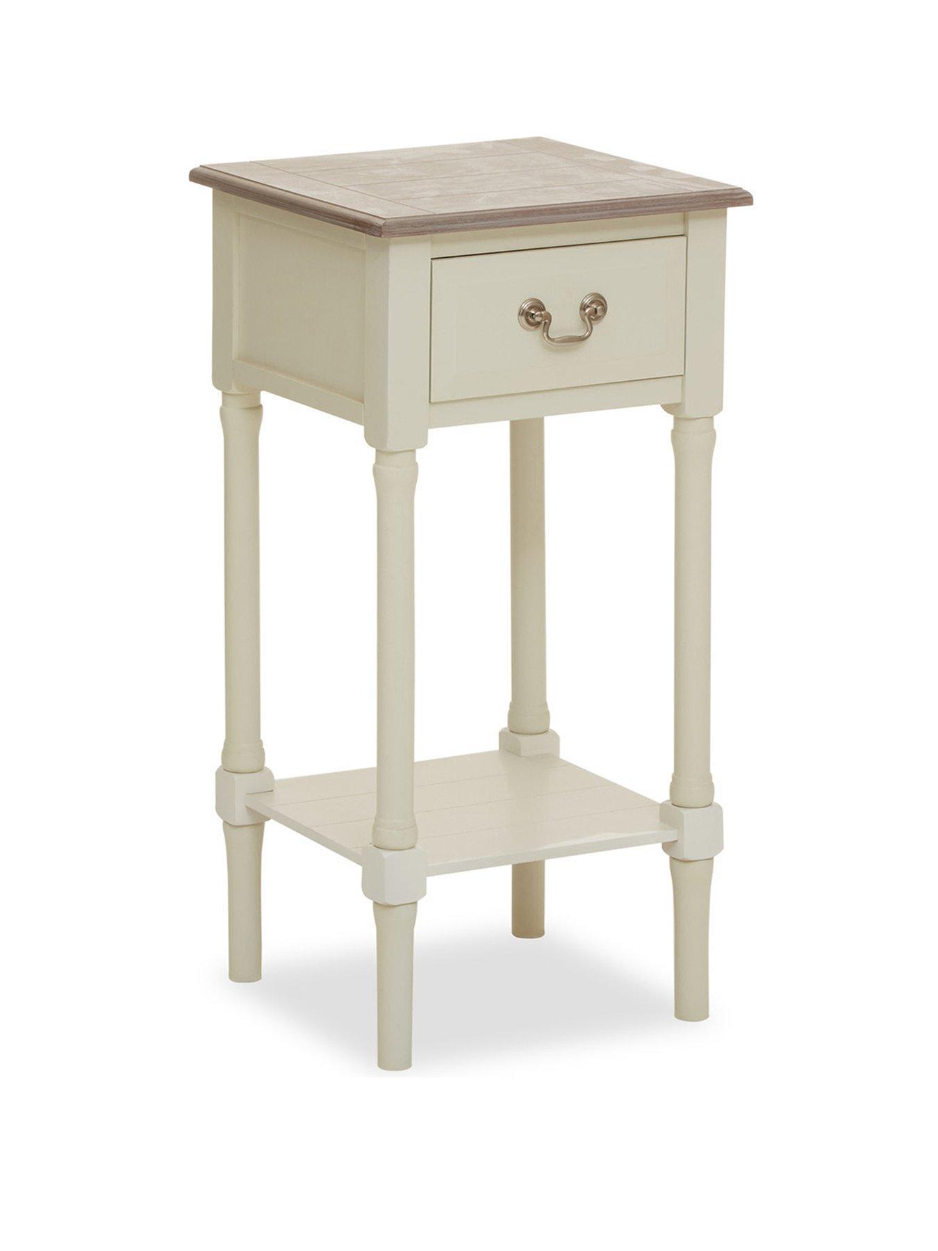 Premier Housewares Heritage 1 Drawer Side Table
