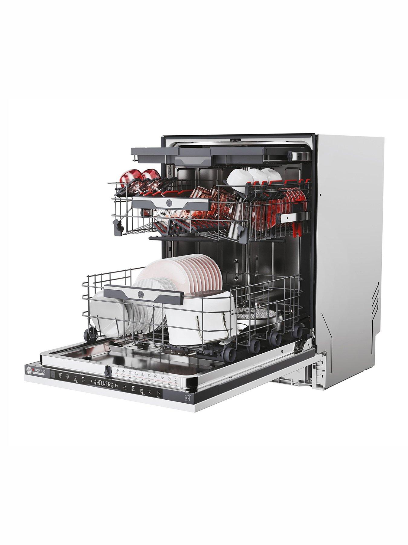  image of hoover-h-dish-700nbsphi6b2f1pts-80-60cm-wide-16-place-dishwasher-b-energy-wifi--nbspstainless-steel