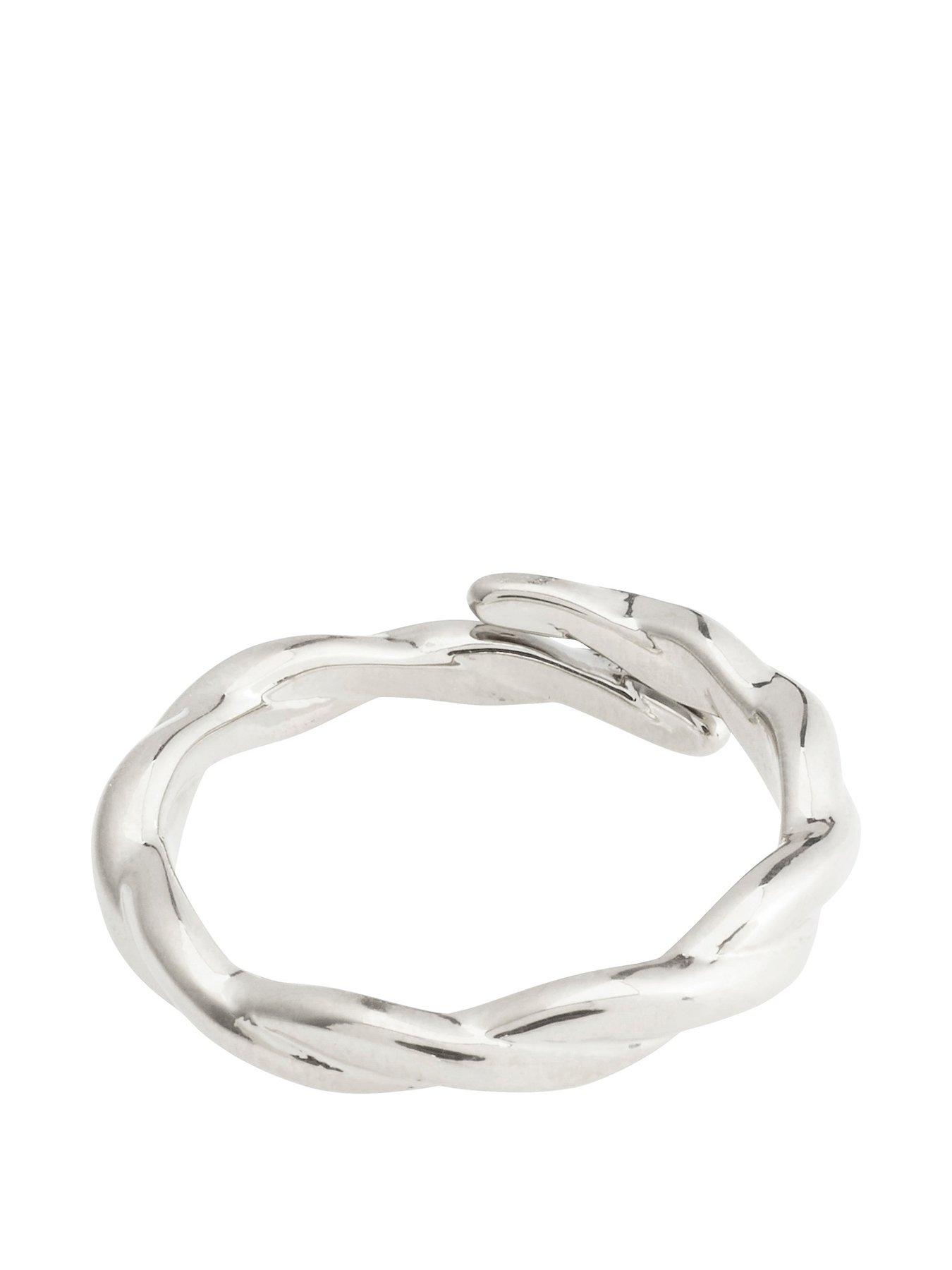 Pilgrim LULU twirl stack ring silver-plated