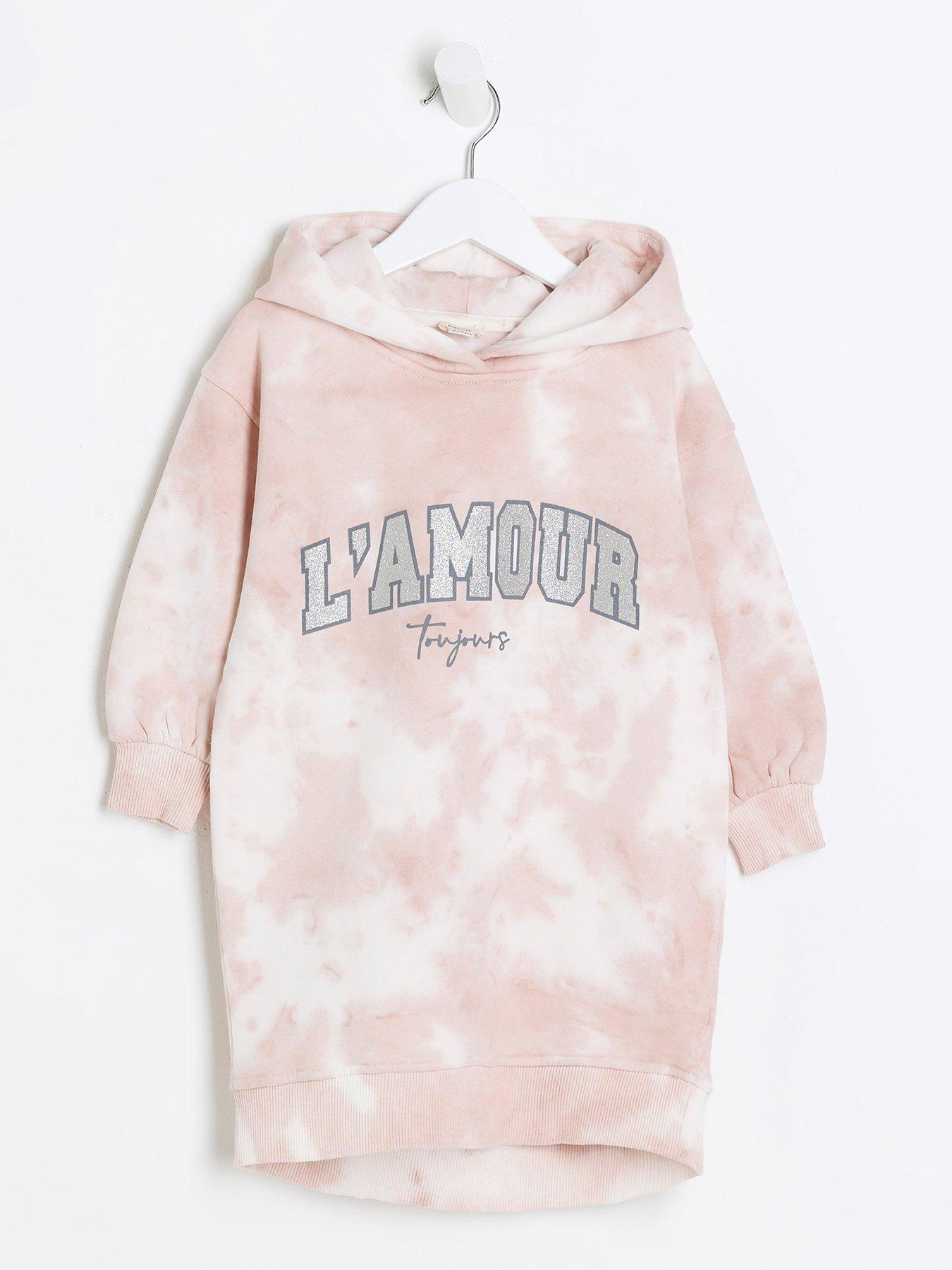 River island cheap pink hoodie