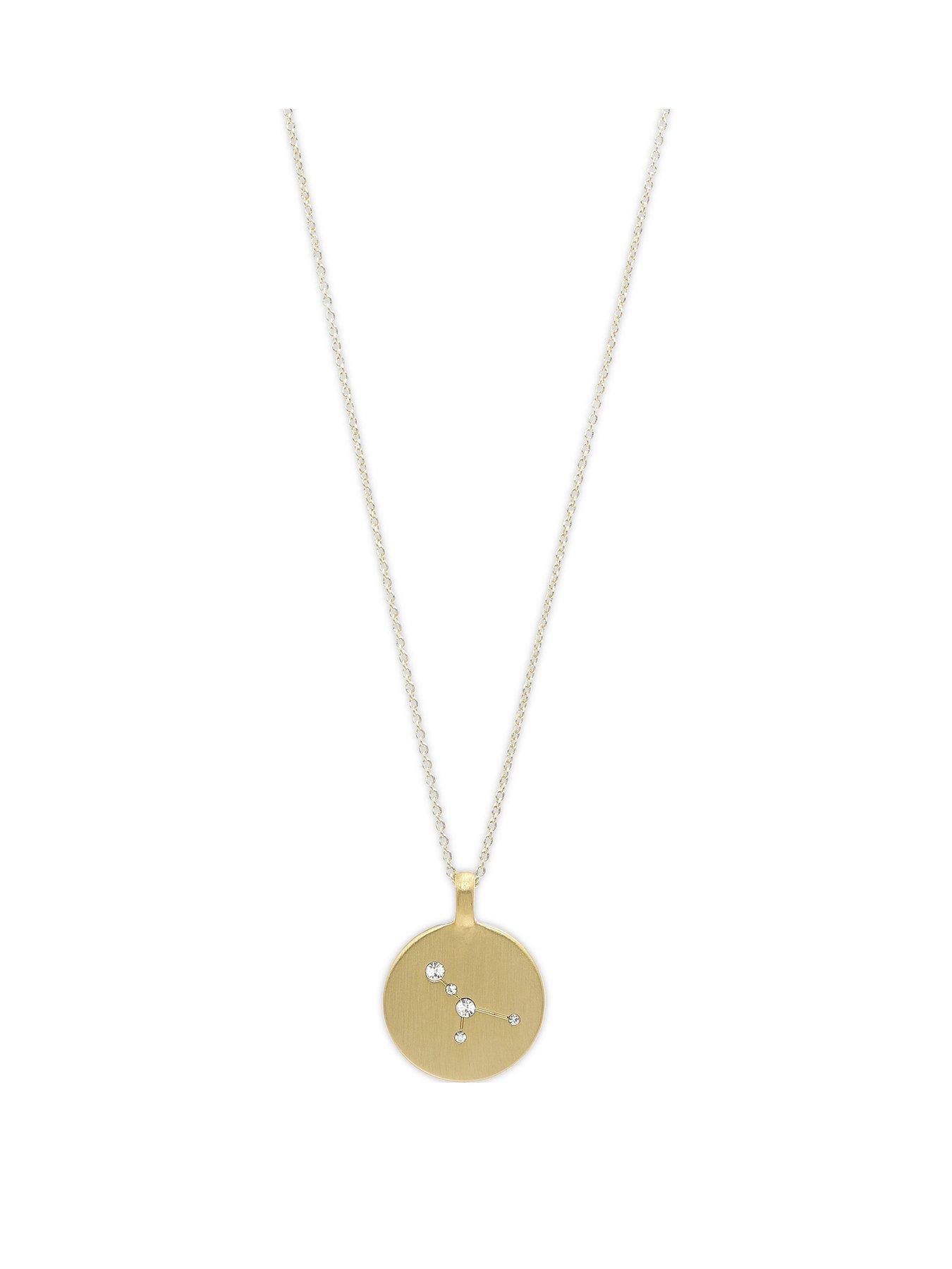 Star sign clearance coin necklace