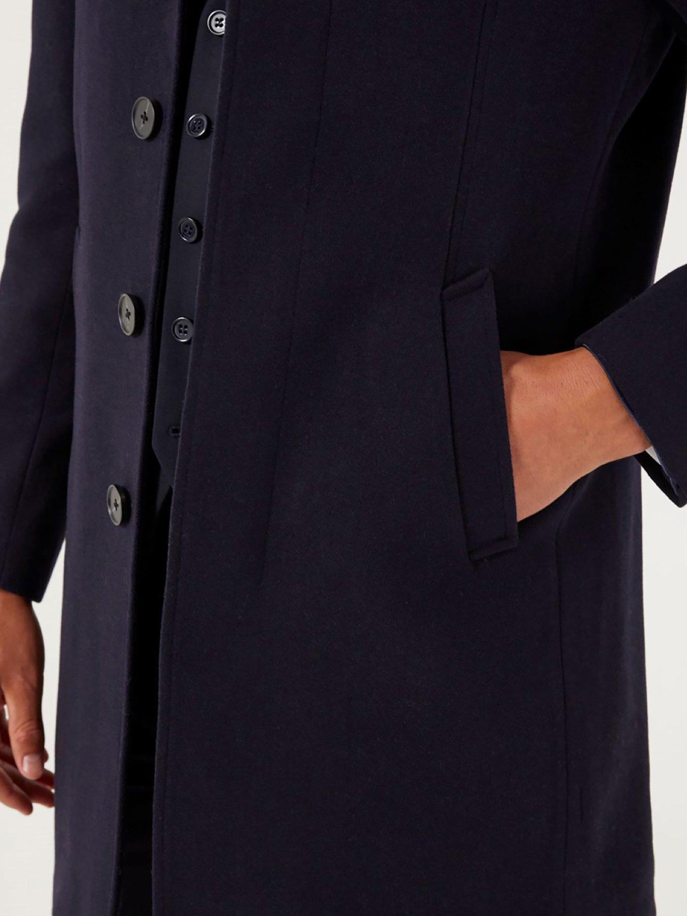 Image 4 of 6 of Skopes Formal Aldgate Overcoat - Navy