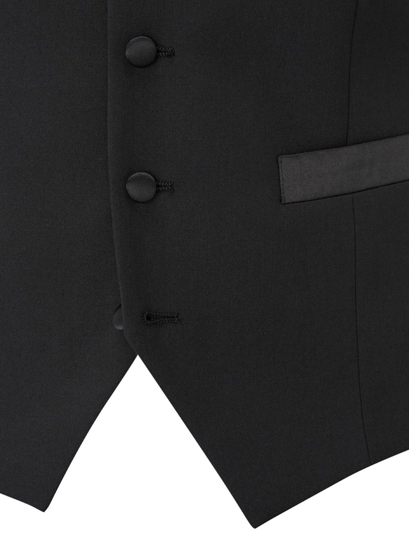 Image 4 of 6 of Skopes Cavendish Standard Tuxedo Waistcoat - Black